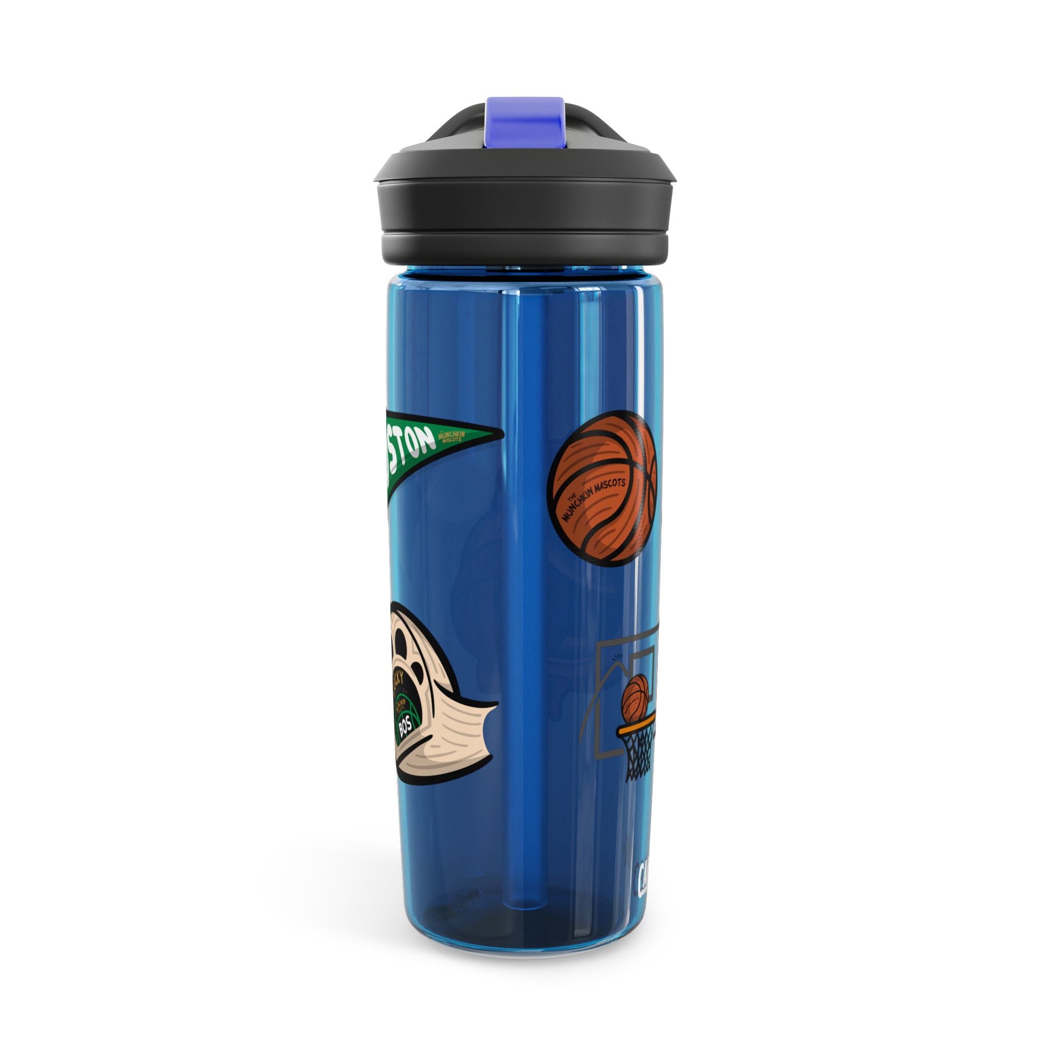 Boston Basketball CamelBak Eddy® Lil' Lucky Water Bottle, 20oz\25oz | Hand-Drawn Art | Gifts for Kids