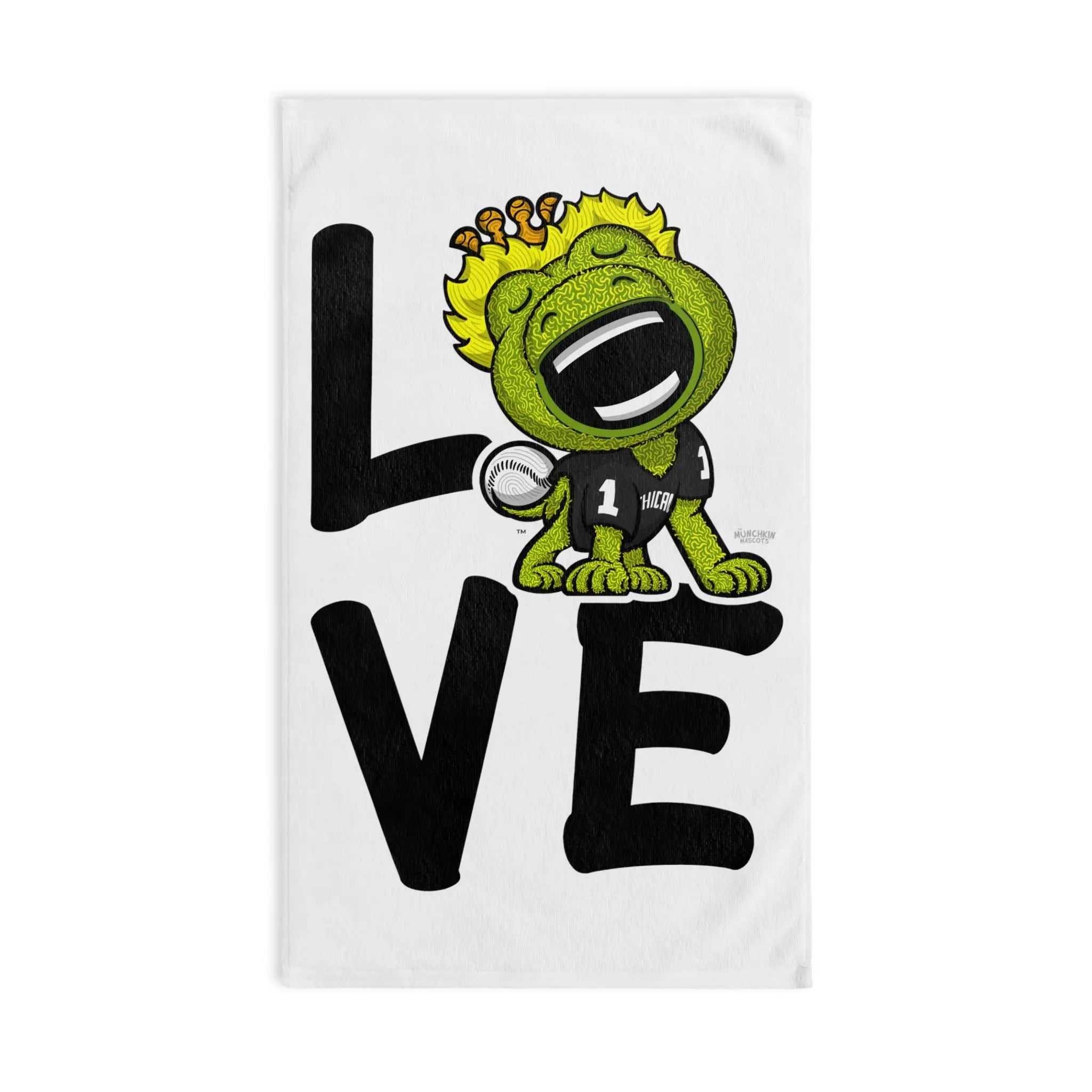 Hand Towel - LOVE - Lil' Southpaw CHI Baseball Printify
