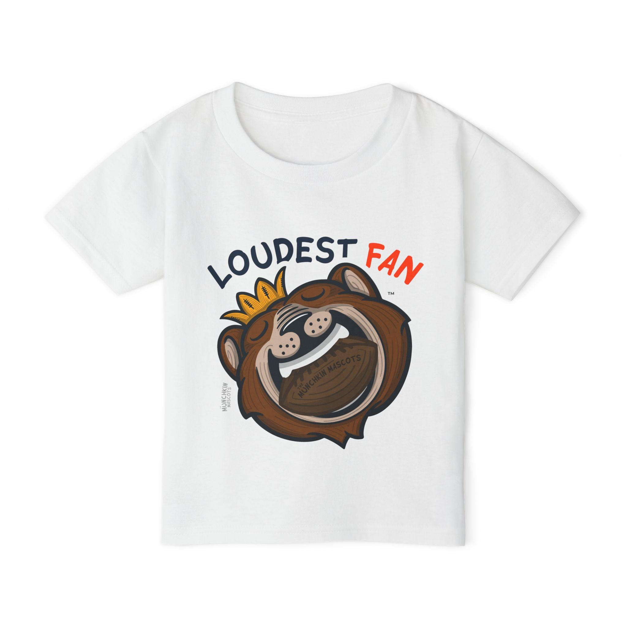 Chicago Football Toddler Tshirt Lil' Staley 'Loudest Fan' | Hand-Drawn Art | Gifts for Kids