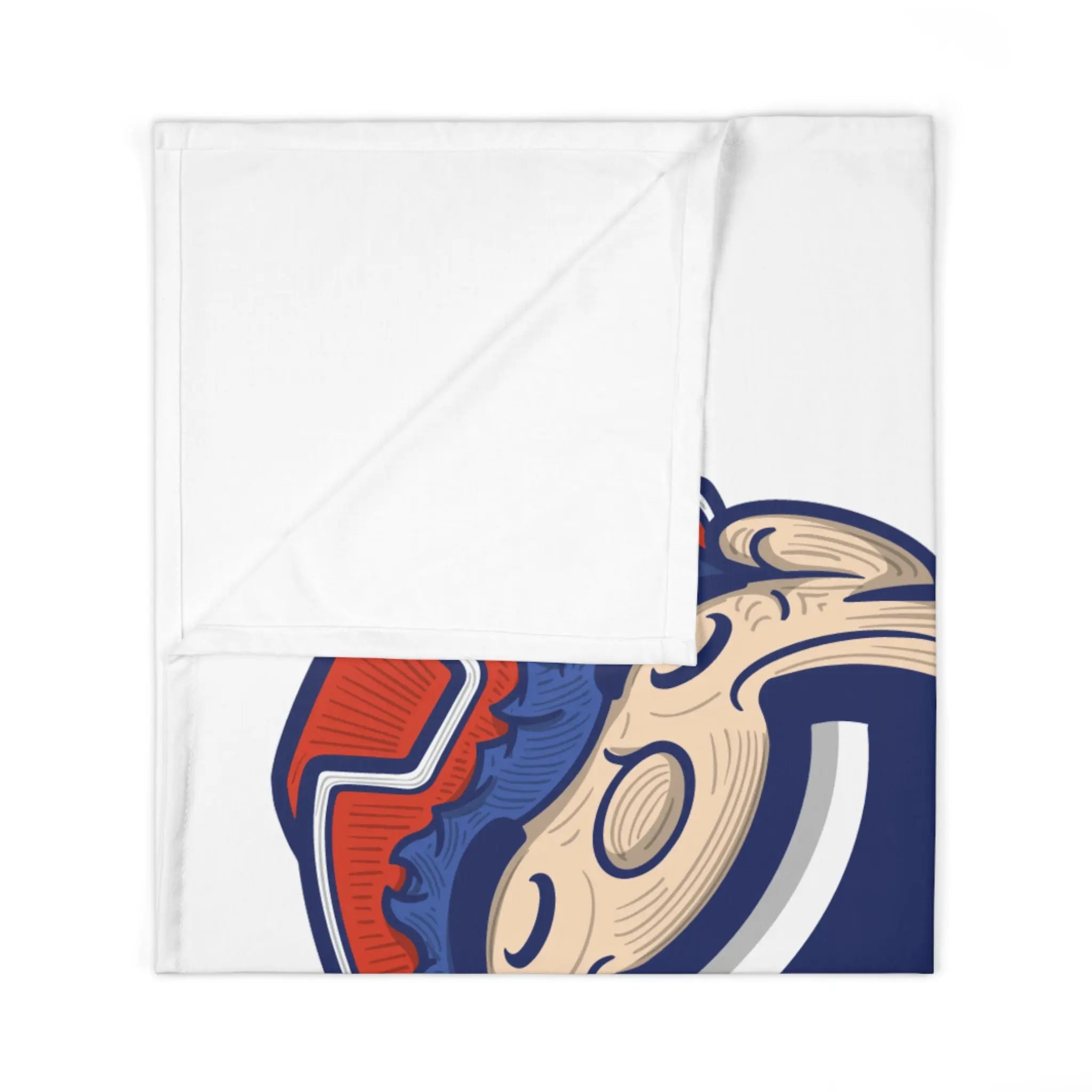 Baby Swaddle Blanket - NE - Lil' Pat NE Football Printify