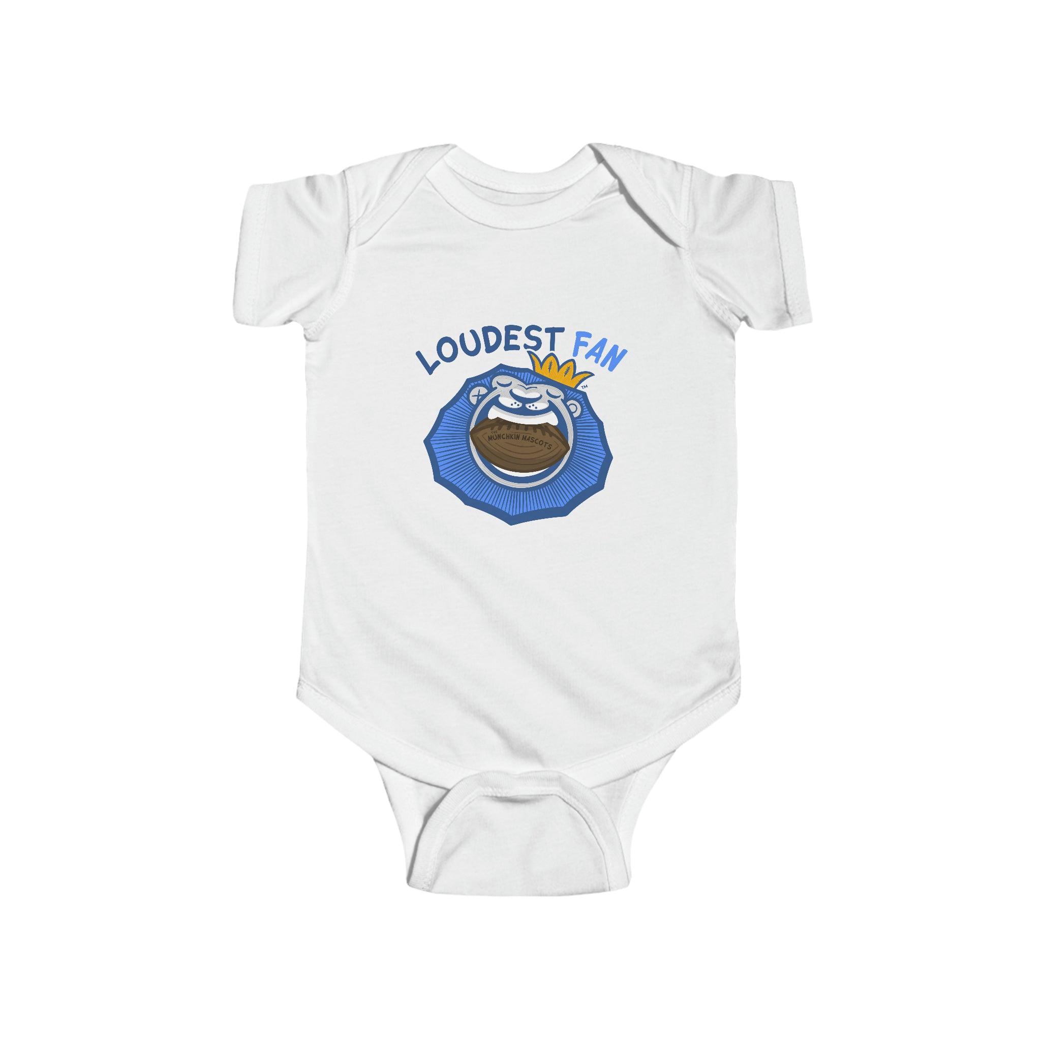 Infant Fine Jersey Bodysuit - Loudest Fan - Lil' Roary DET Football