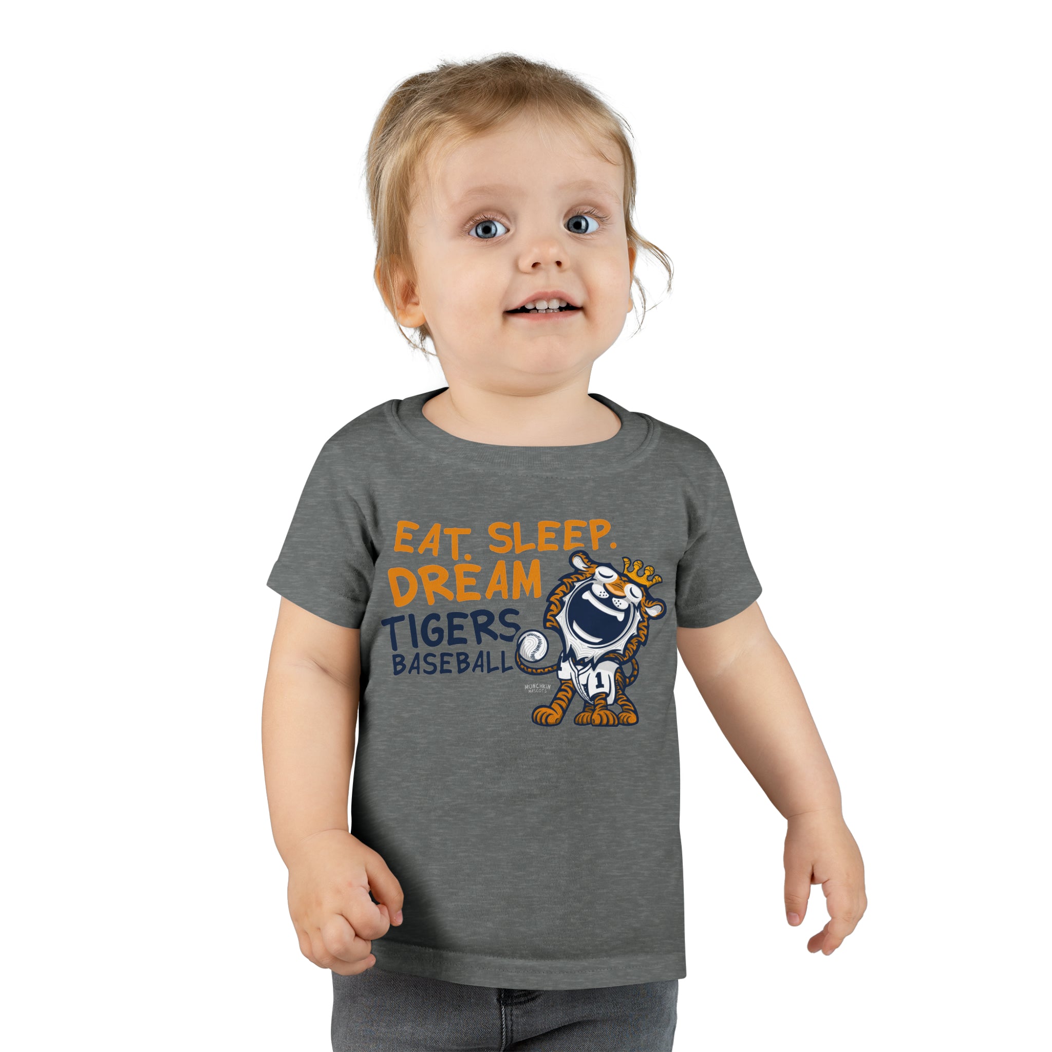 Toddler T-shirt - Eat Sleep Dream - Lil' Paws DET Baseball