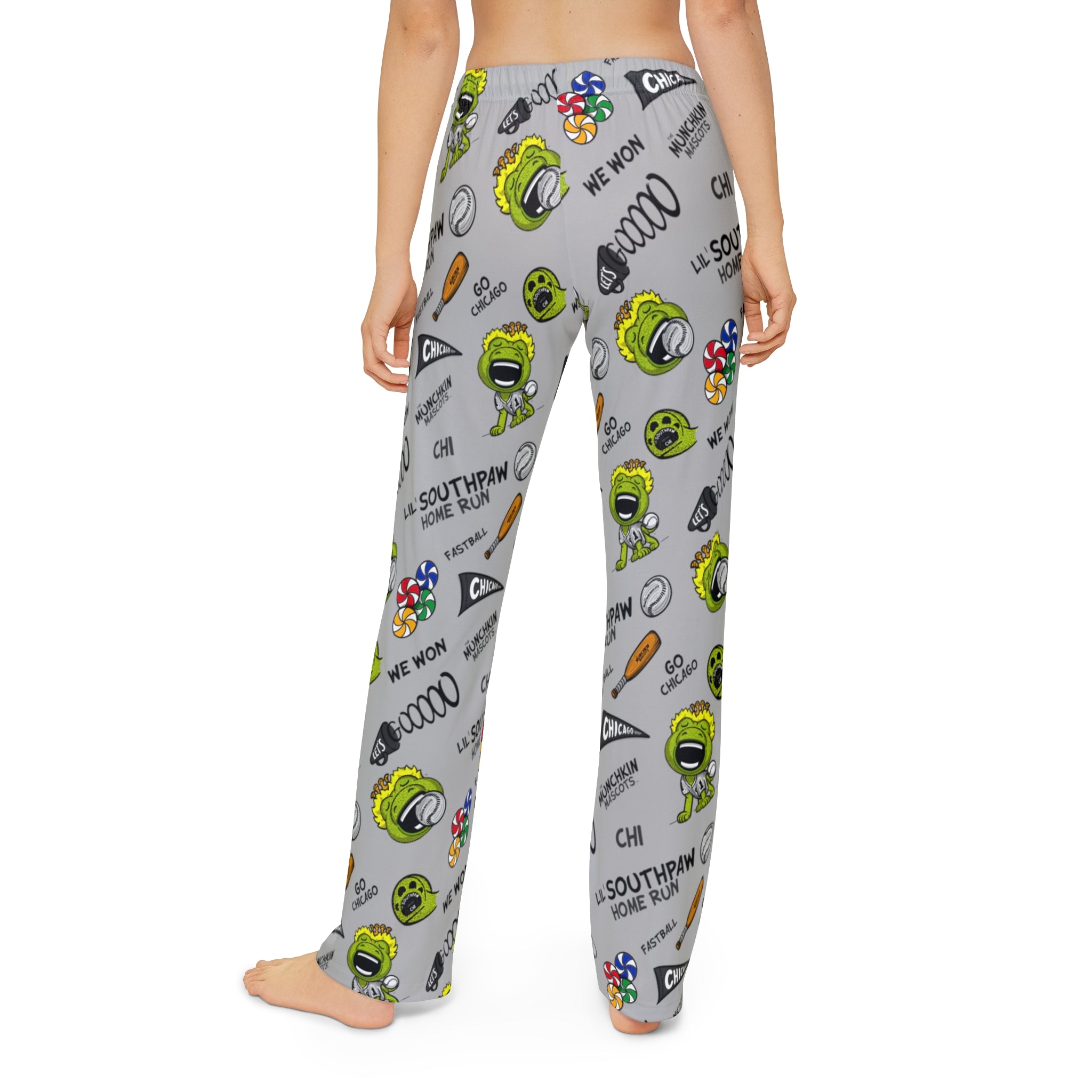 Kids Pajama Pants (AOP) - Pattern - Lil' Southpaw CHI Baseball