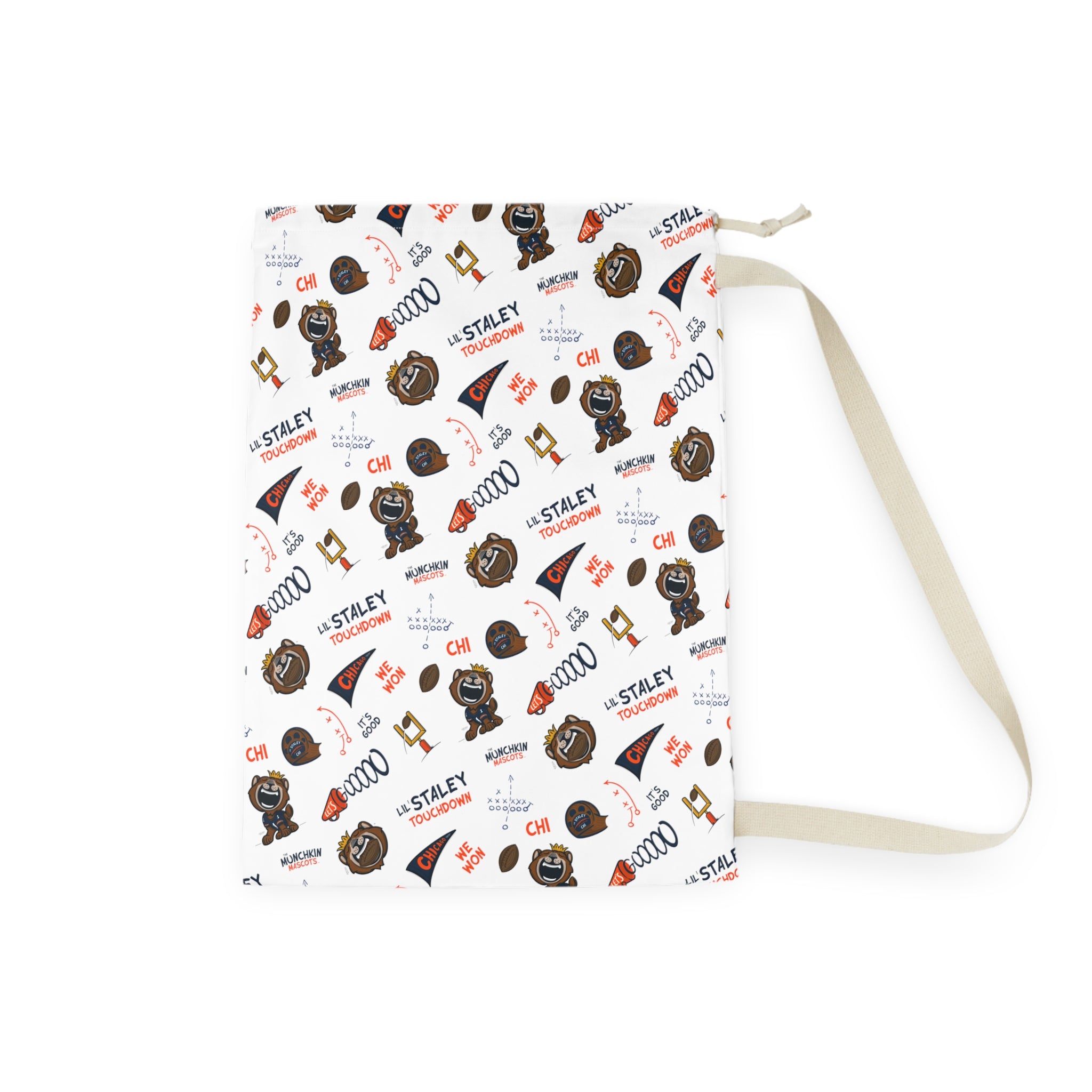 Laundry Bag - Pattern - Lil' Staley CHI Football