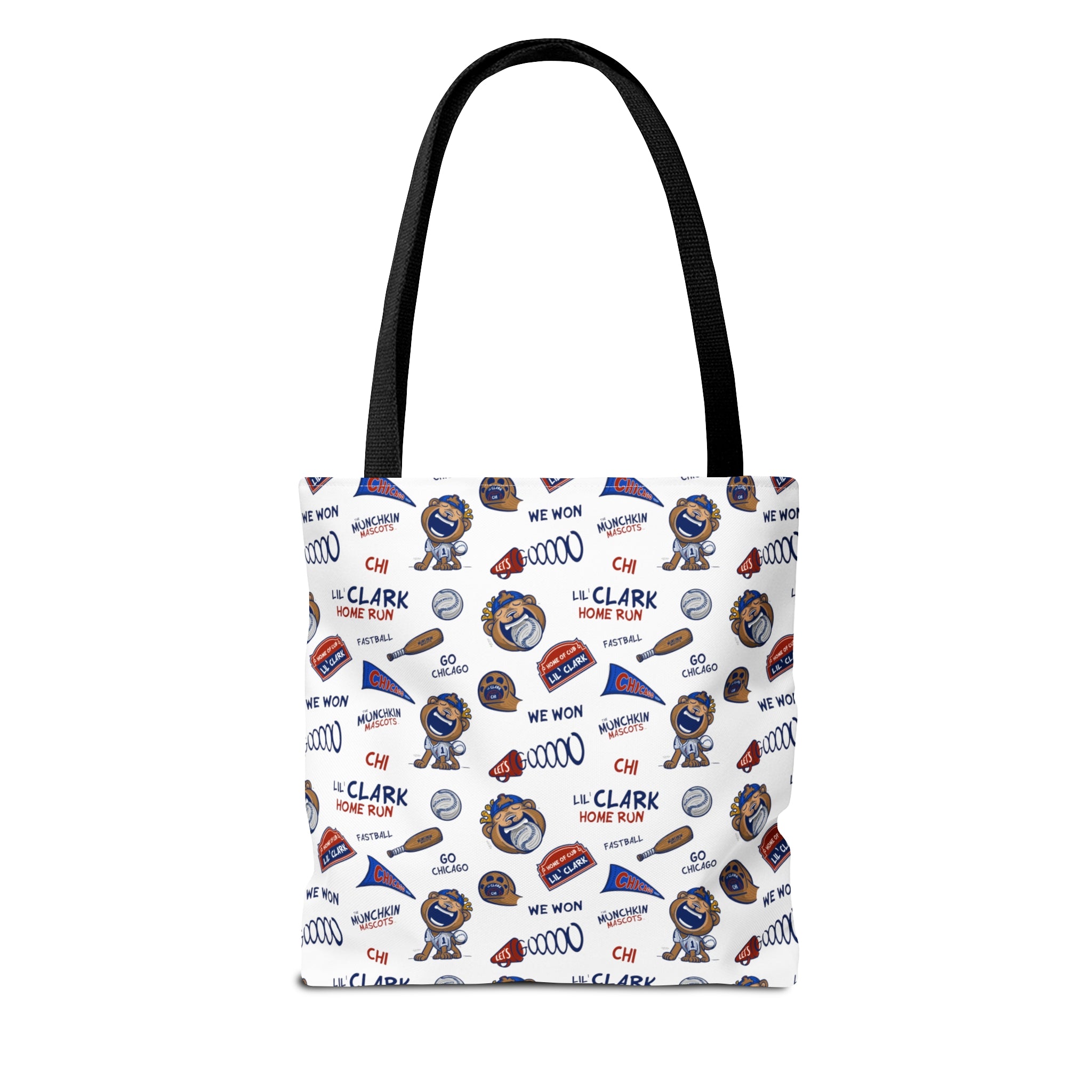 Tote Bag (AOP) - Pattern - Lil' Clark CHI Baseball