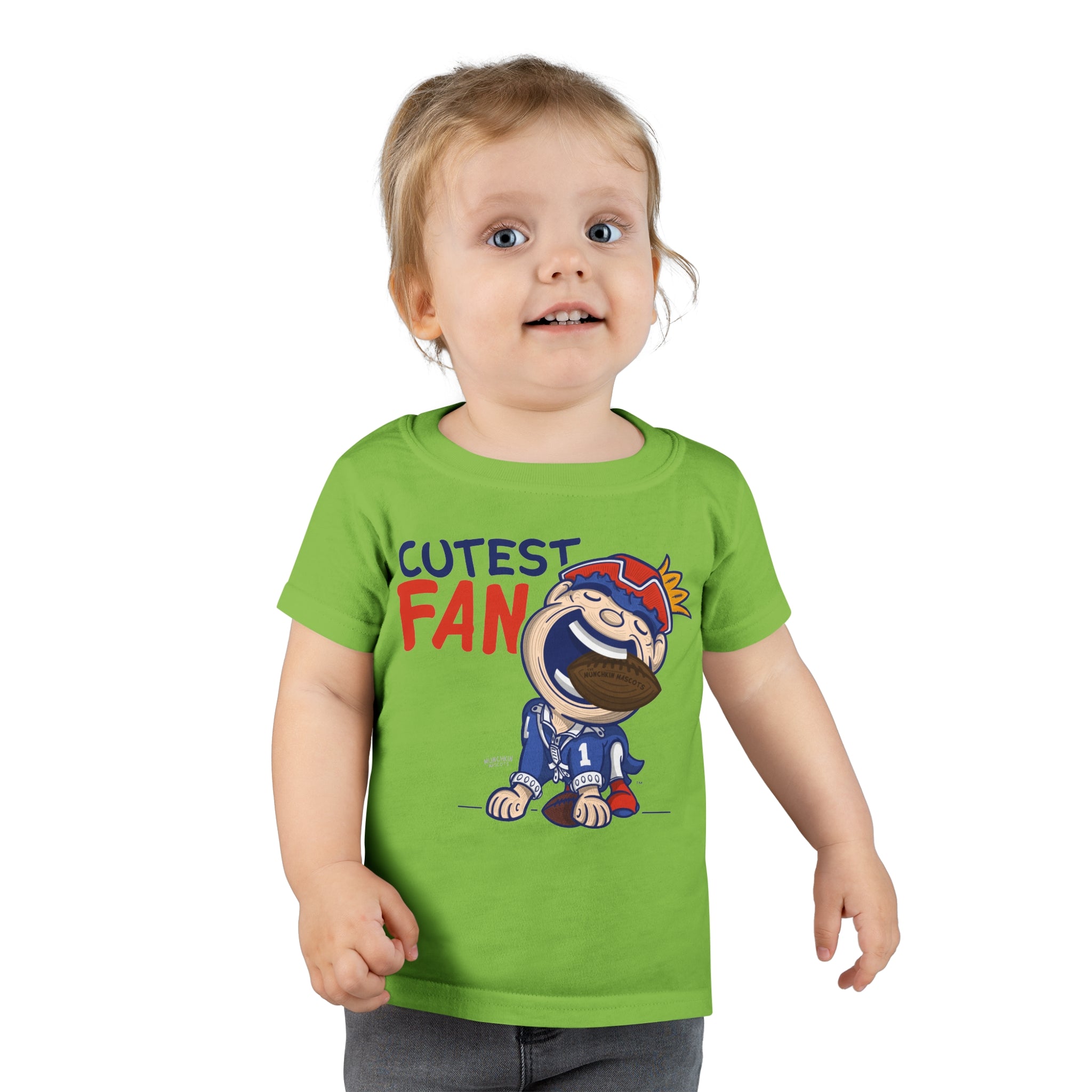 Toddler T-shirt - Cutest Fan - Lil' Pat NE Football