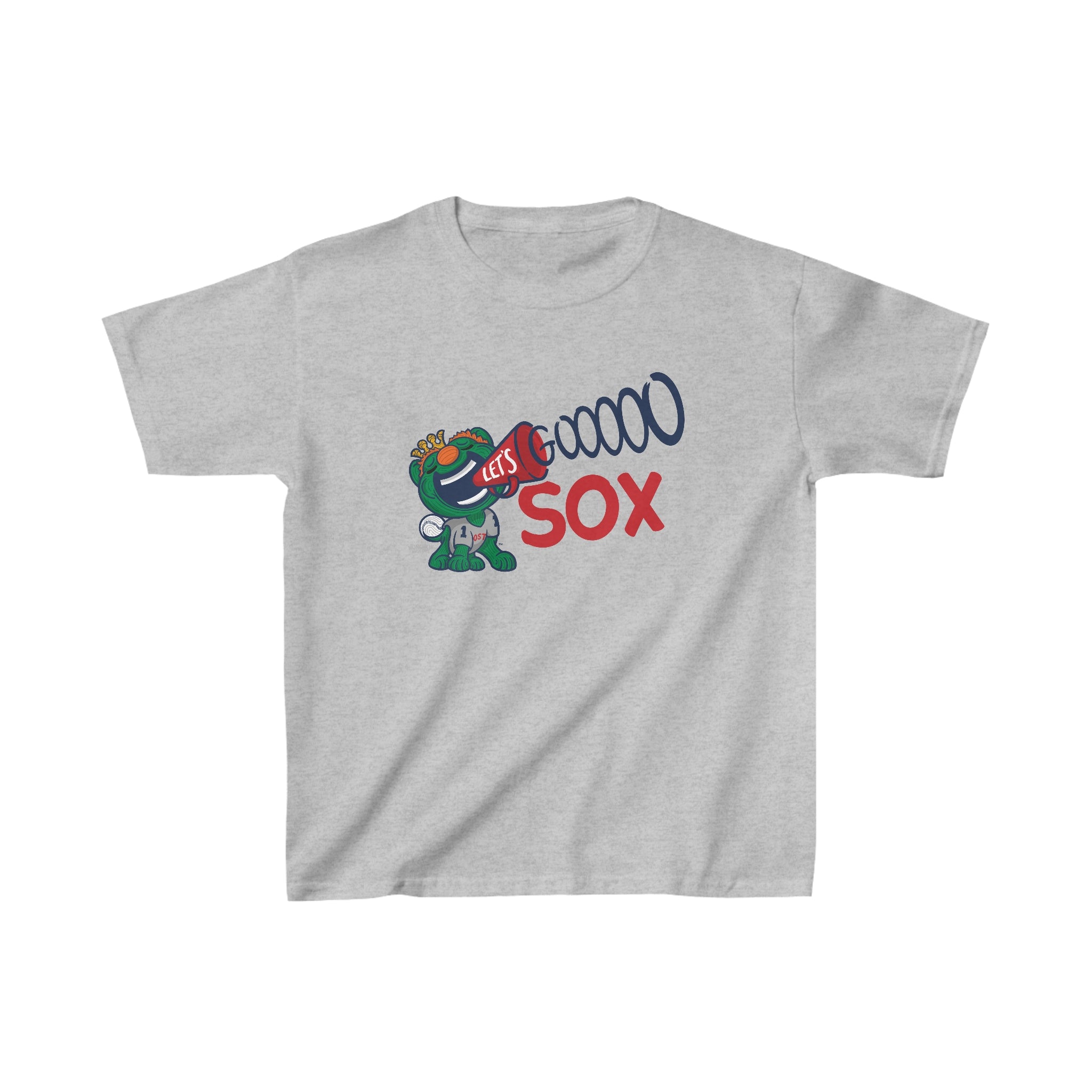 Kids Heavy Cotton™ Tee - Lets Go - Lil' Wally BOS Baseball