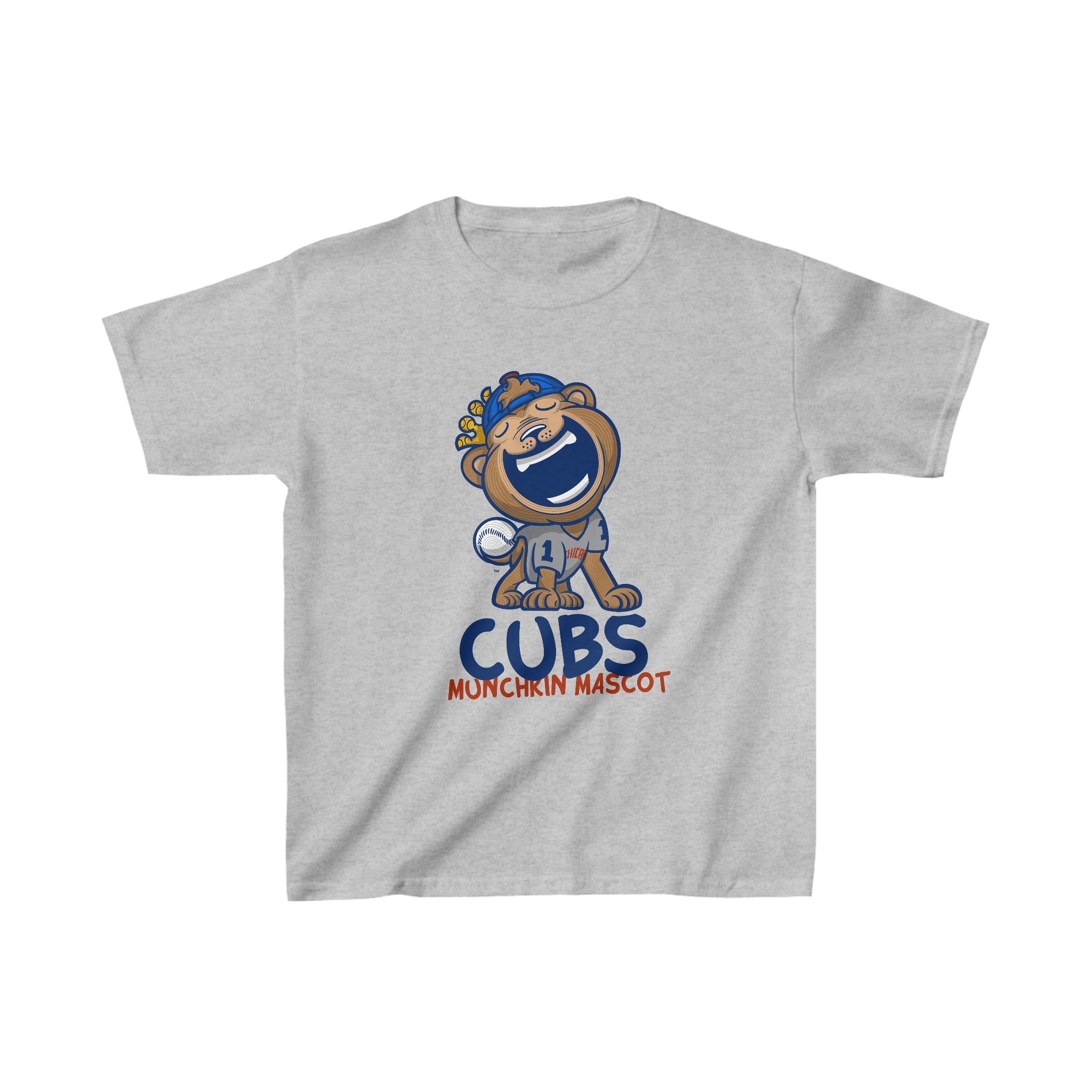 Kids Heavy Cotton™ Tee - Munchkin Mascot - Lil' Clark CHI Baseball