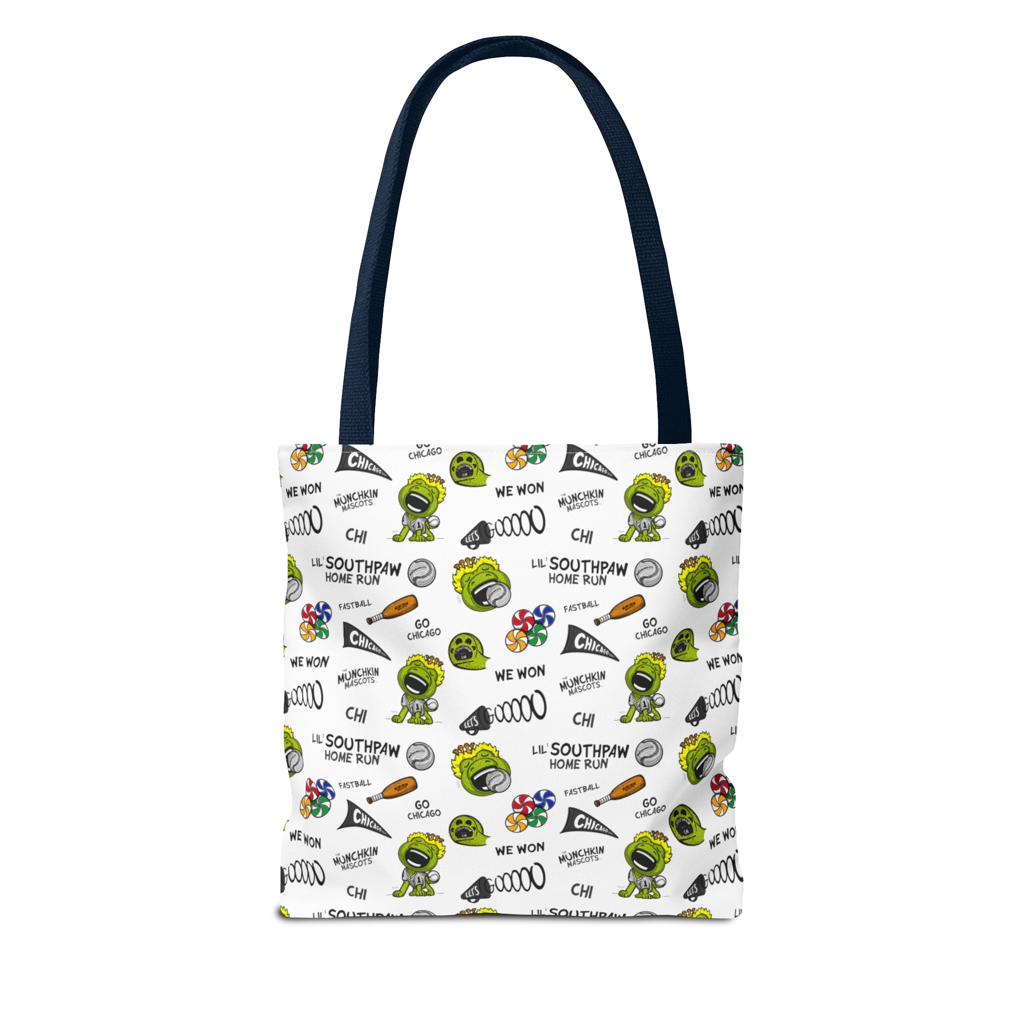 Tote Bag (AOP) - Pattern - Lil' Southpaw CHI Baseball