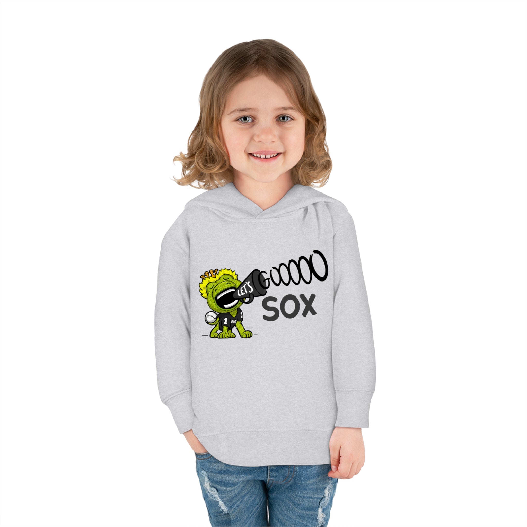 Toddler Pullover Fleece Hoodie - Let's Go - Lil' Southpaw CHI Baseball