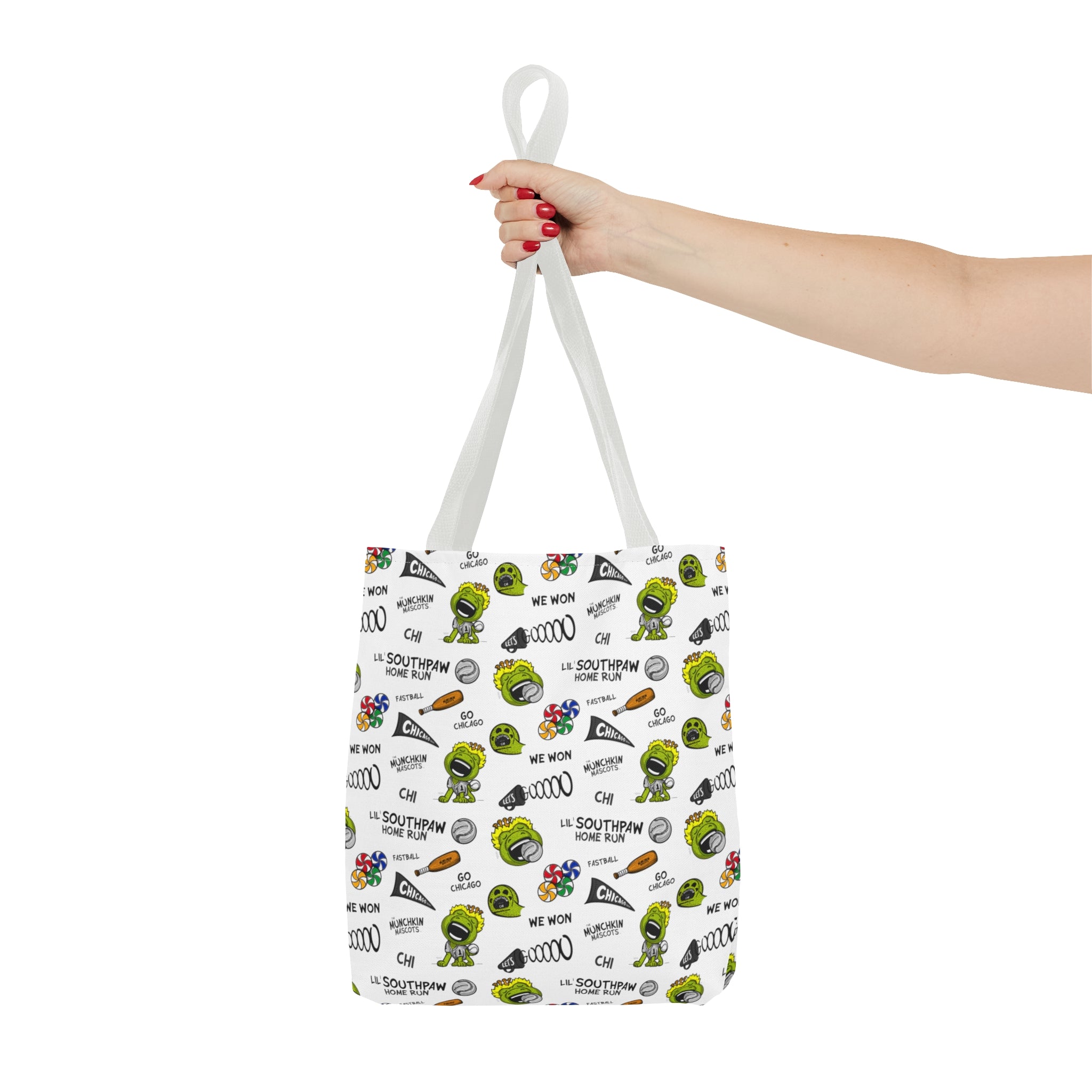 Tote Bag (AOP) - Pattern - Lil' Southpaw CHI Baseball