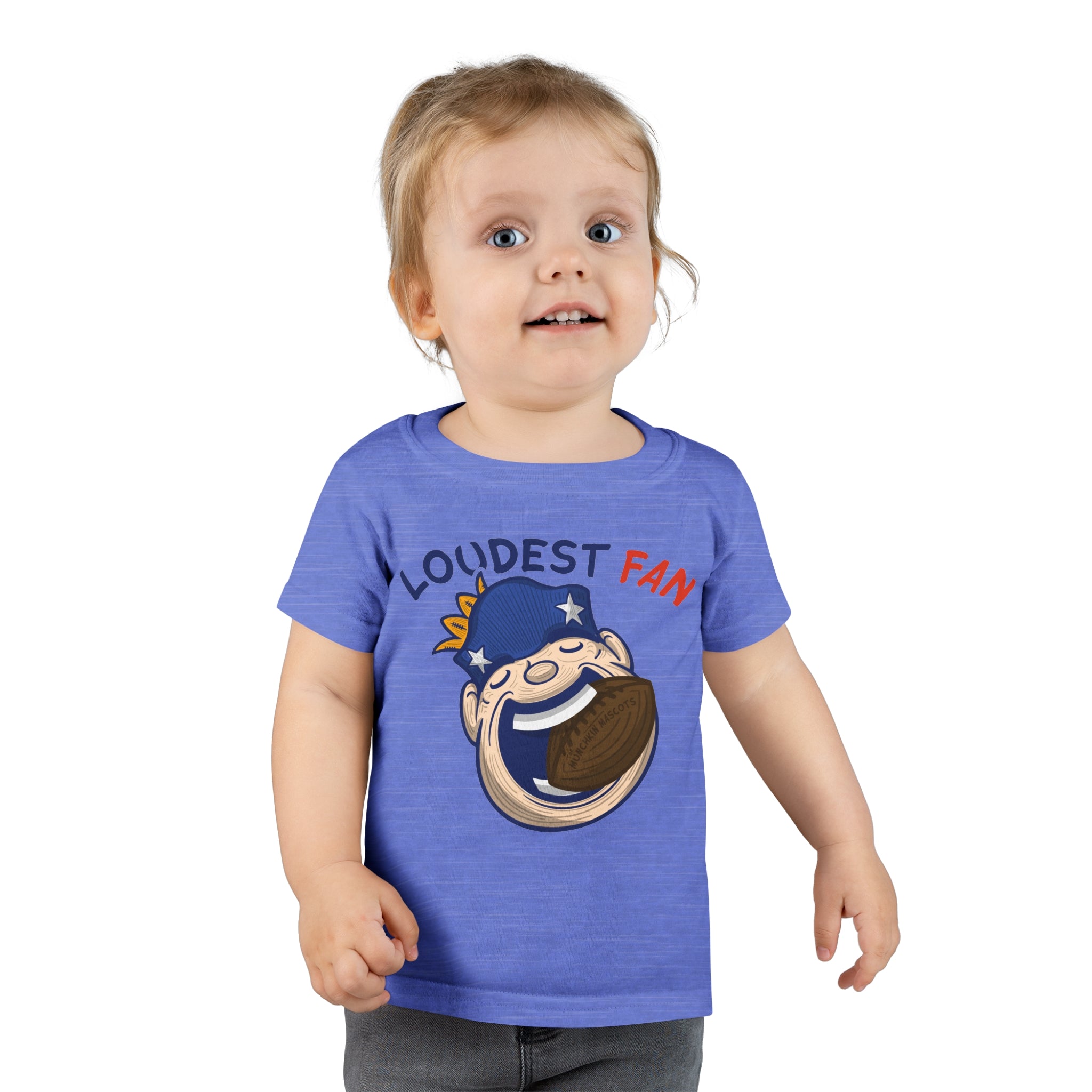 Toddler T-shirt - Loudest Fan - Lil' Pat NE Football