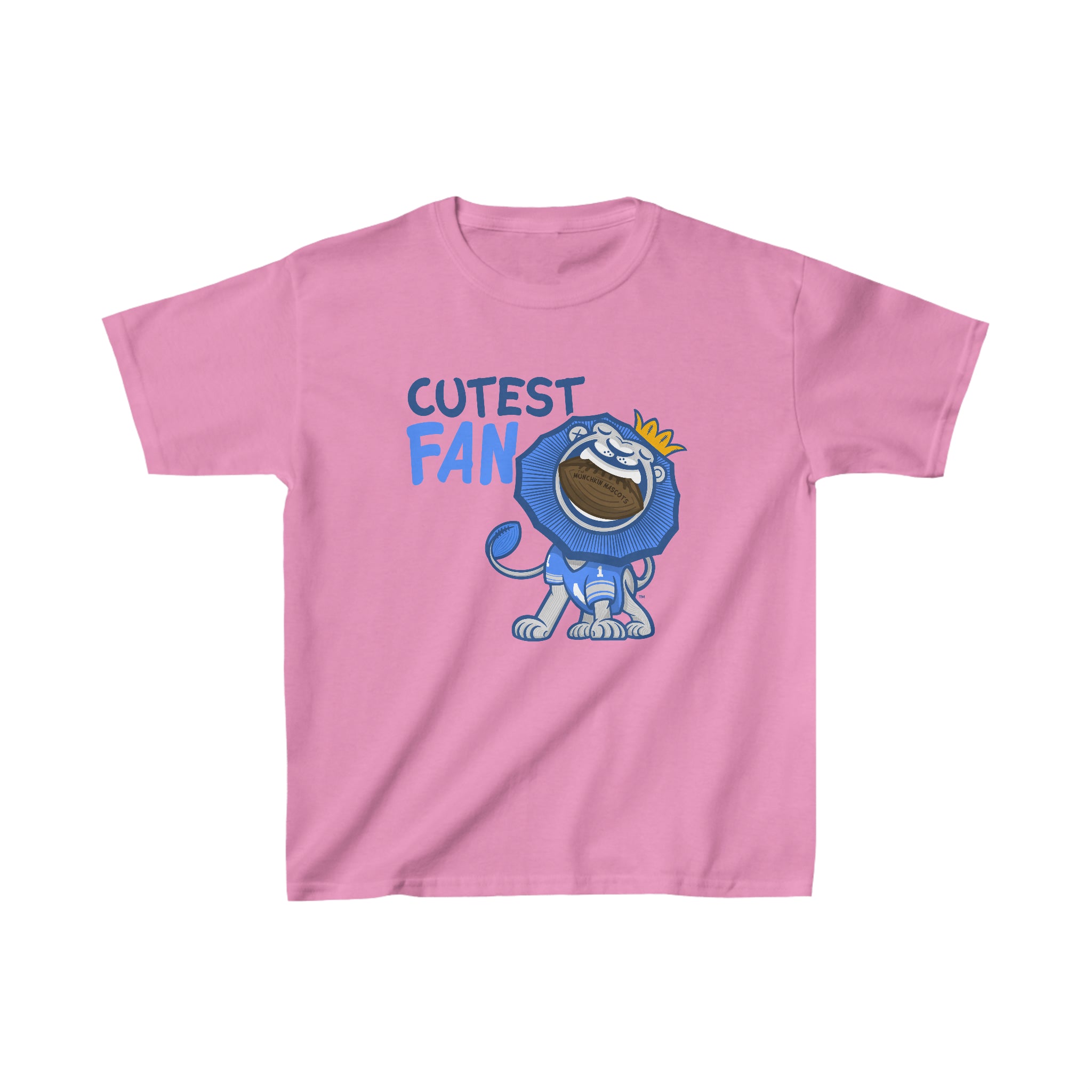 Kids Heavy Cotton™ Tee - Cutest Fan - Lil' Roary DET Football