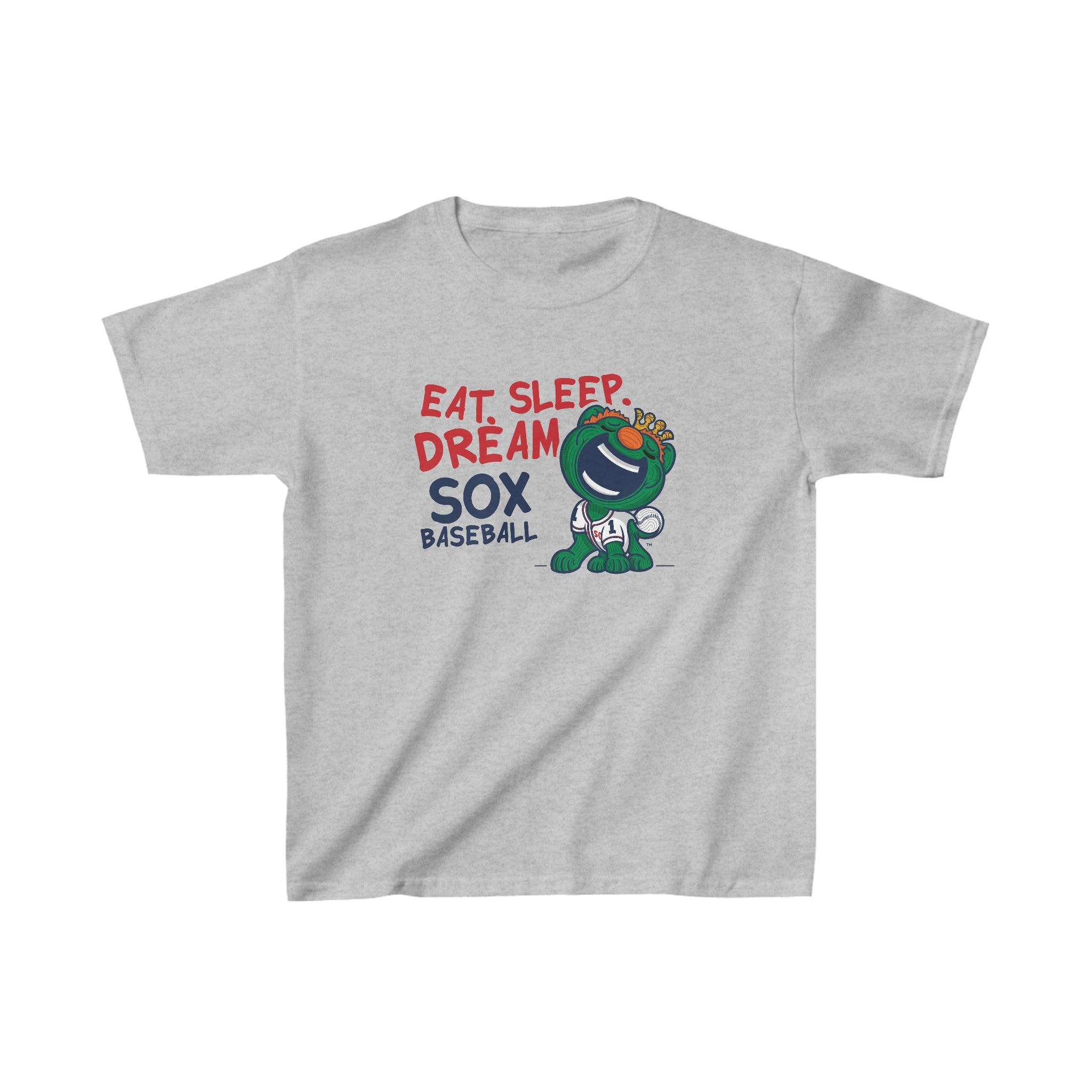 Kids Heavy Cotton™ Tee - Eat Sleep Dream - Lil' Wally BOS Baseball