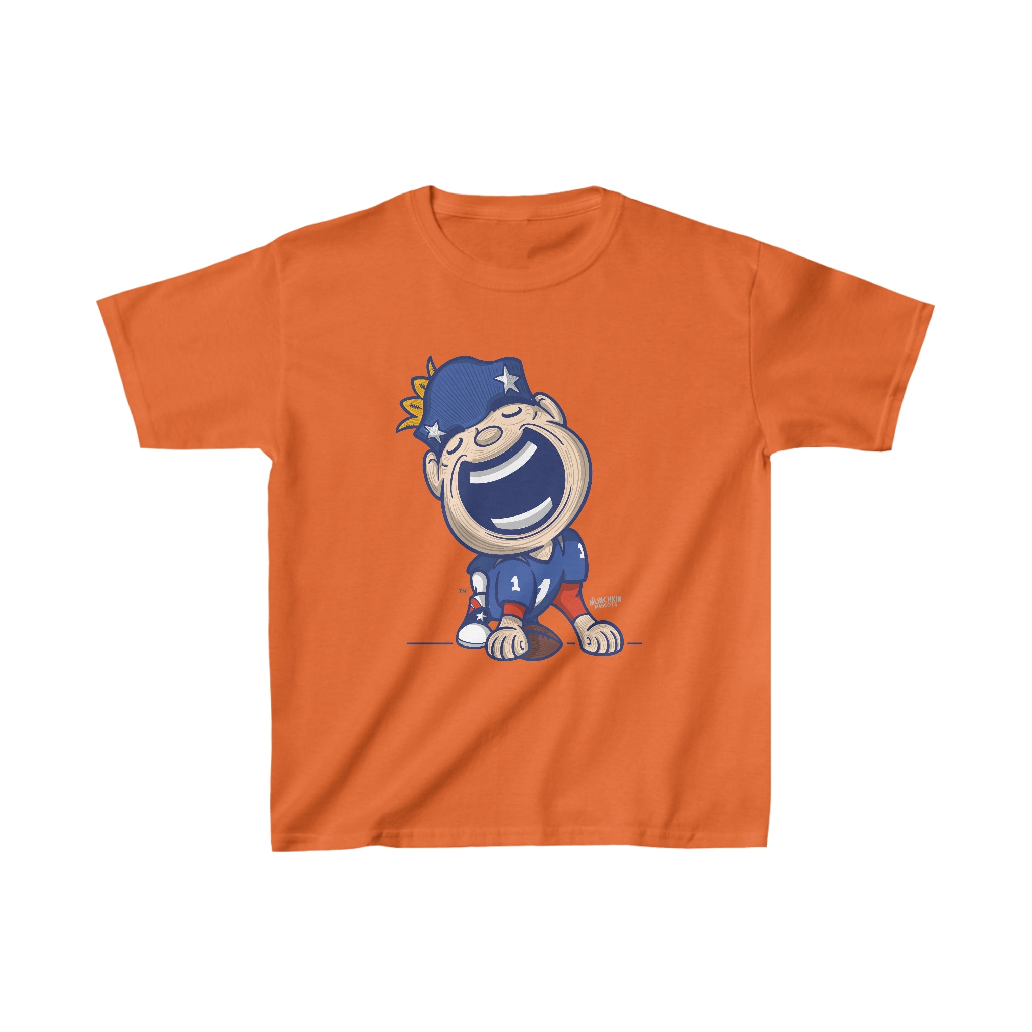 Kids Heavy Cotton™ Tee - Blue Jersey - Lil' Pat NE Football