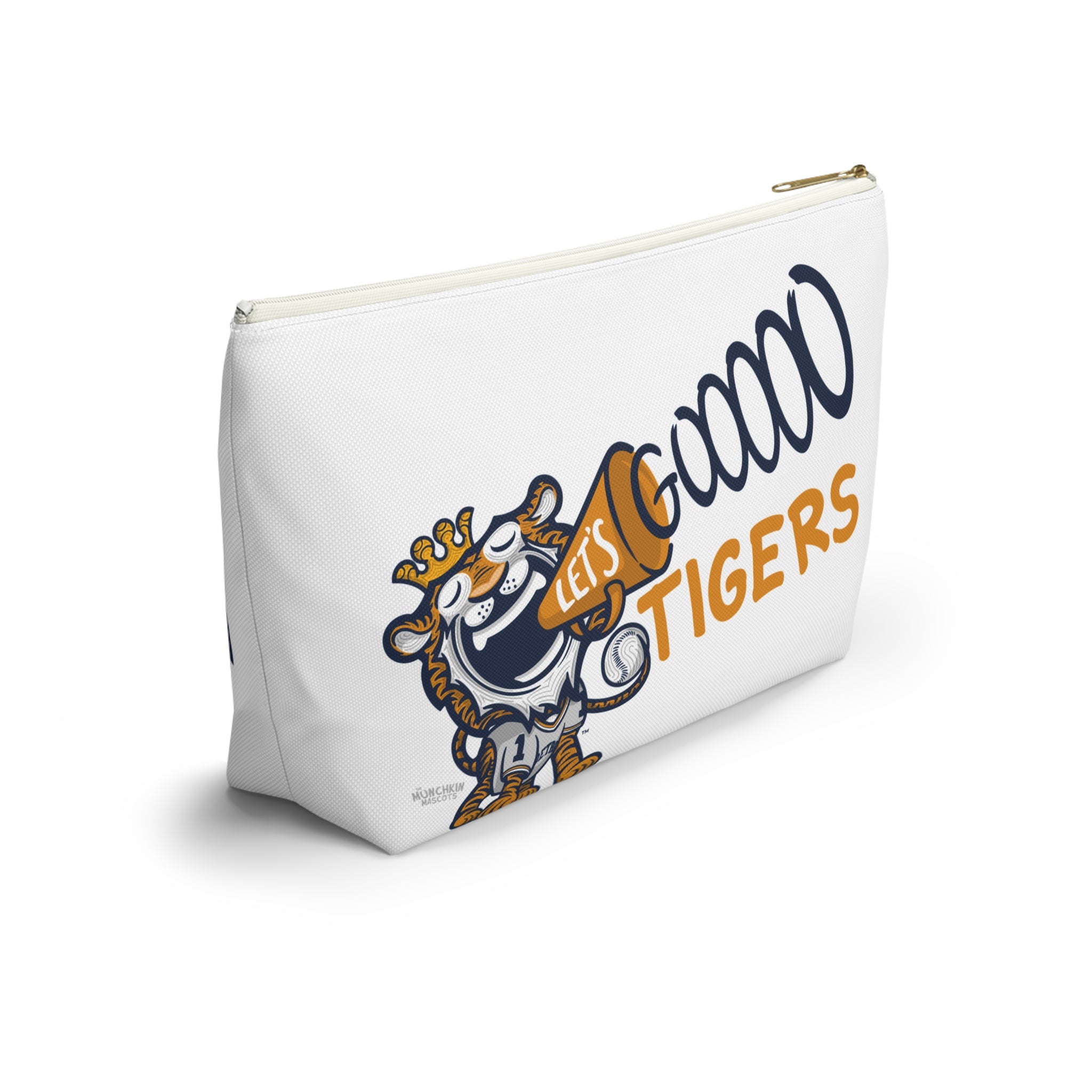 Detroit Baseball Accessory Pouch Lil' Paws Themed | Hand-Drawn Art | Gifts for Kids