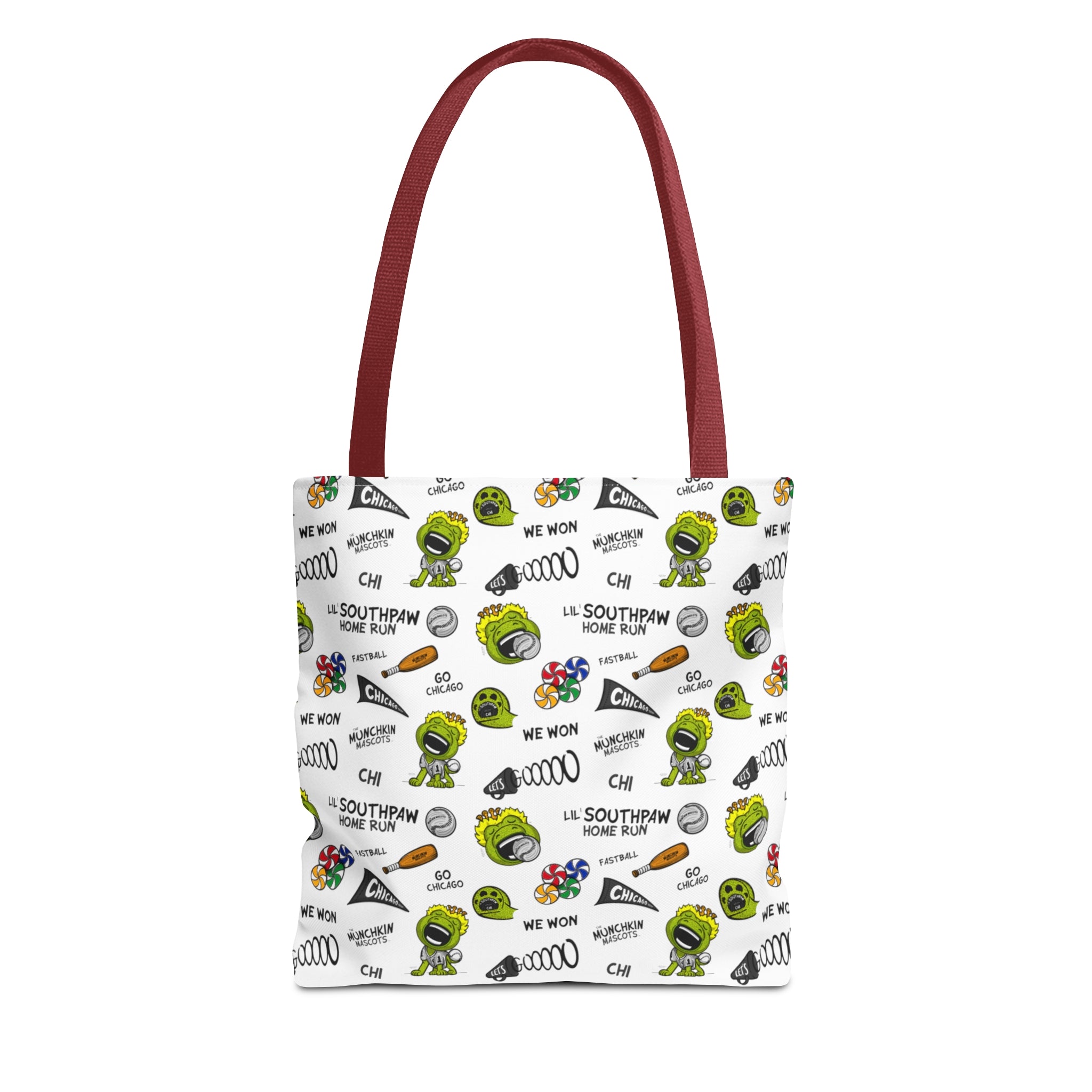 Tote Bag (AOP) - Pattern - Lil' Southpaw CHI Baseball