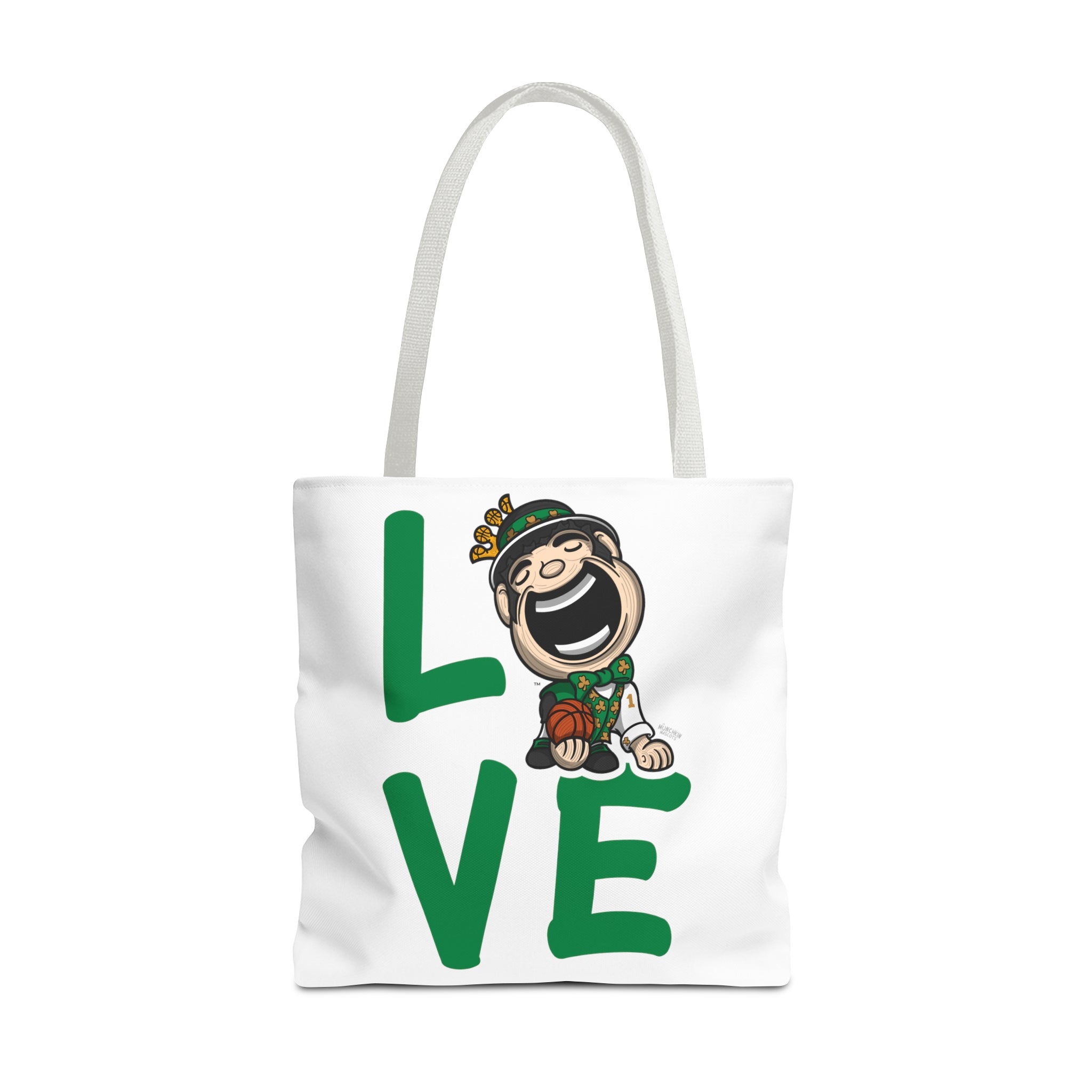 Tote Bag (AOP) - LOVE + Lets Go - Lil' Lucky BOS Basketball