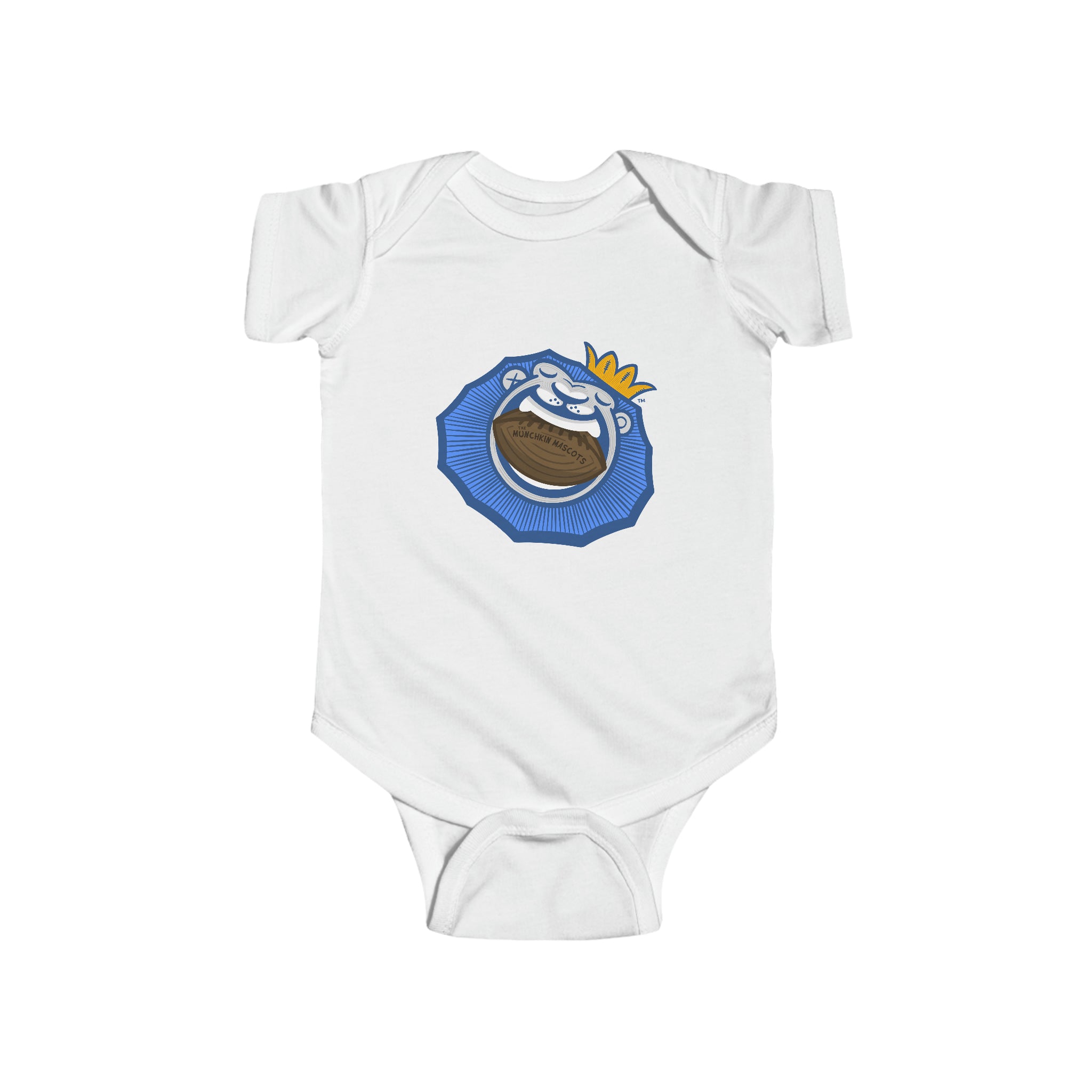 Infant Fine Jersey Bodysuit - Gameball Bite - Lil' Roary DET Football