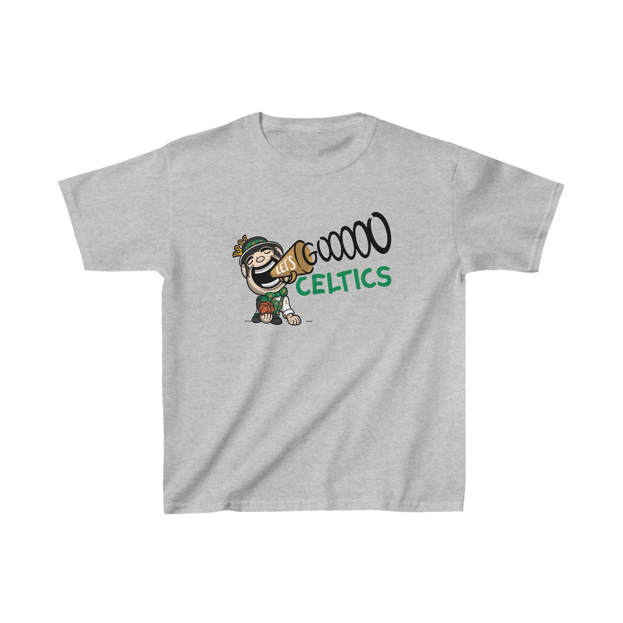 Kids Heavy Cotton™ Tee - Lets Go - Lil' Lucky BOS Basketball