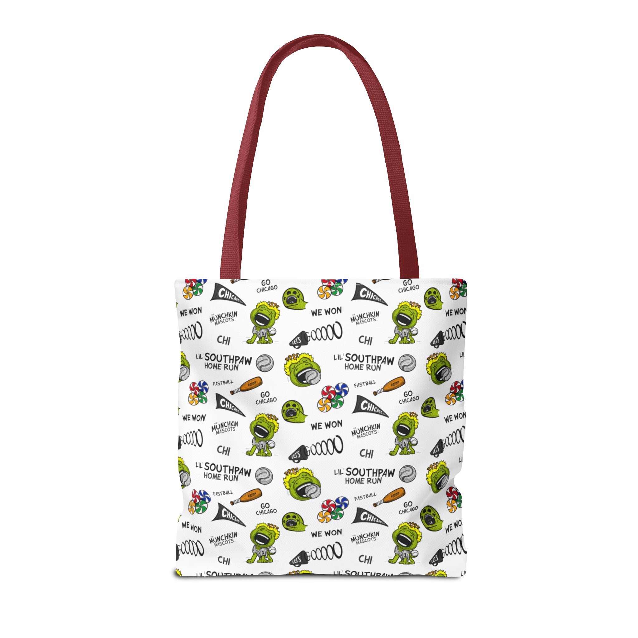 Tote Bag (AOP) - Pattern - Lil' Southpaw CHI Baseball