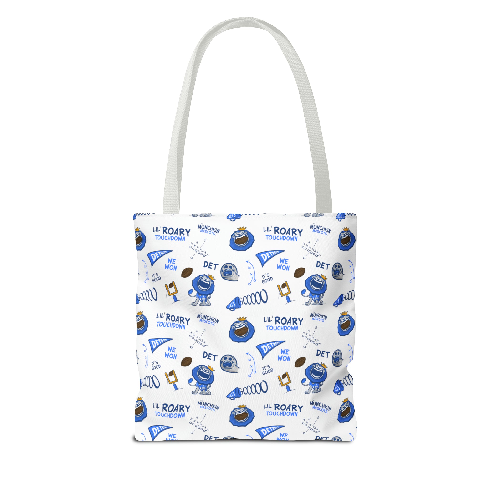 Tote Bag (AOP) - Pattern - Lil' Roary DET Football