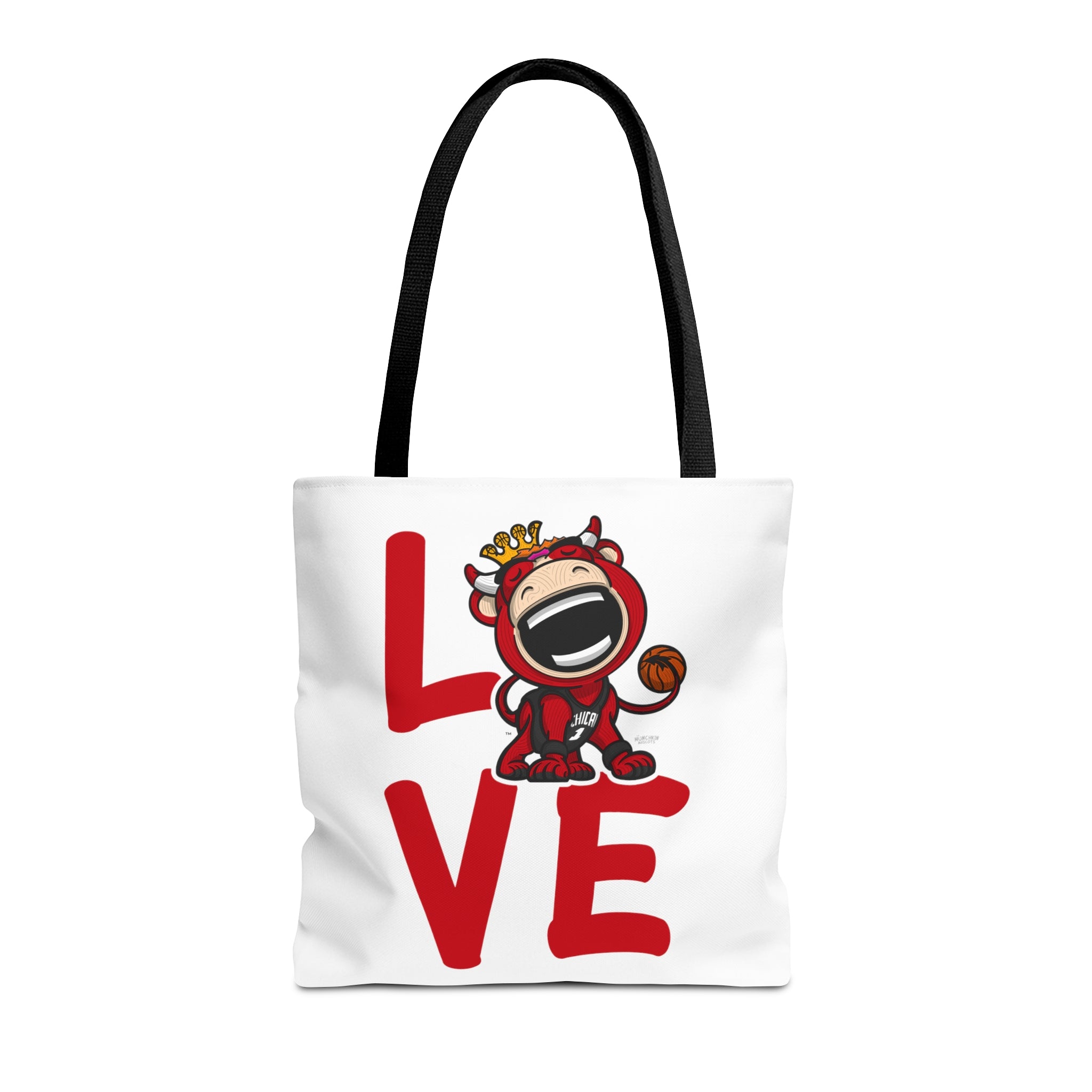 Tote Bag (AOP) - LOVE + Lets Go - Lil' Benny CHI Basketball