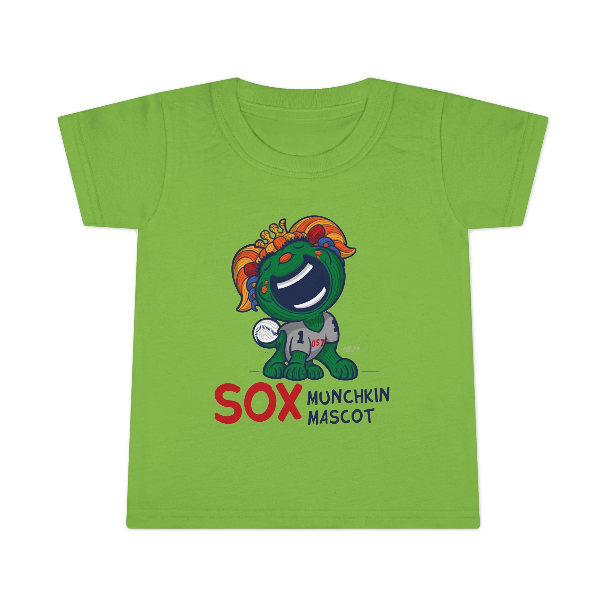 Toddler T-shirt - Munchkin Mascot - Lil' Miss Tessie BOS Baseball