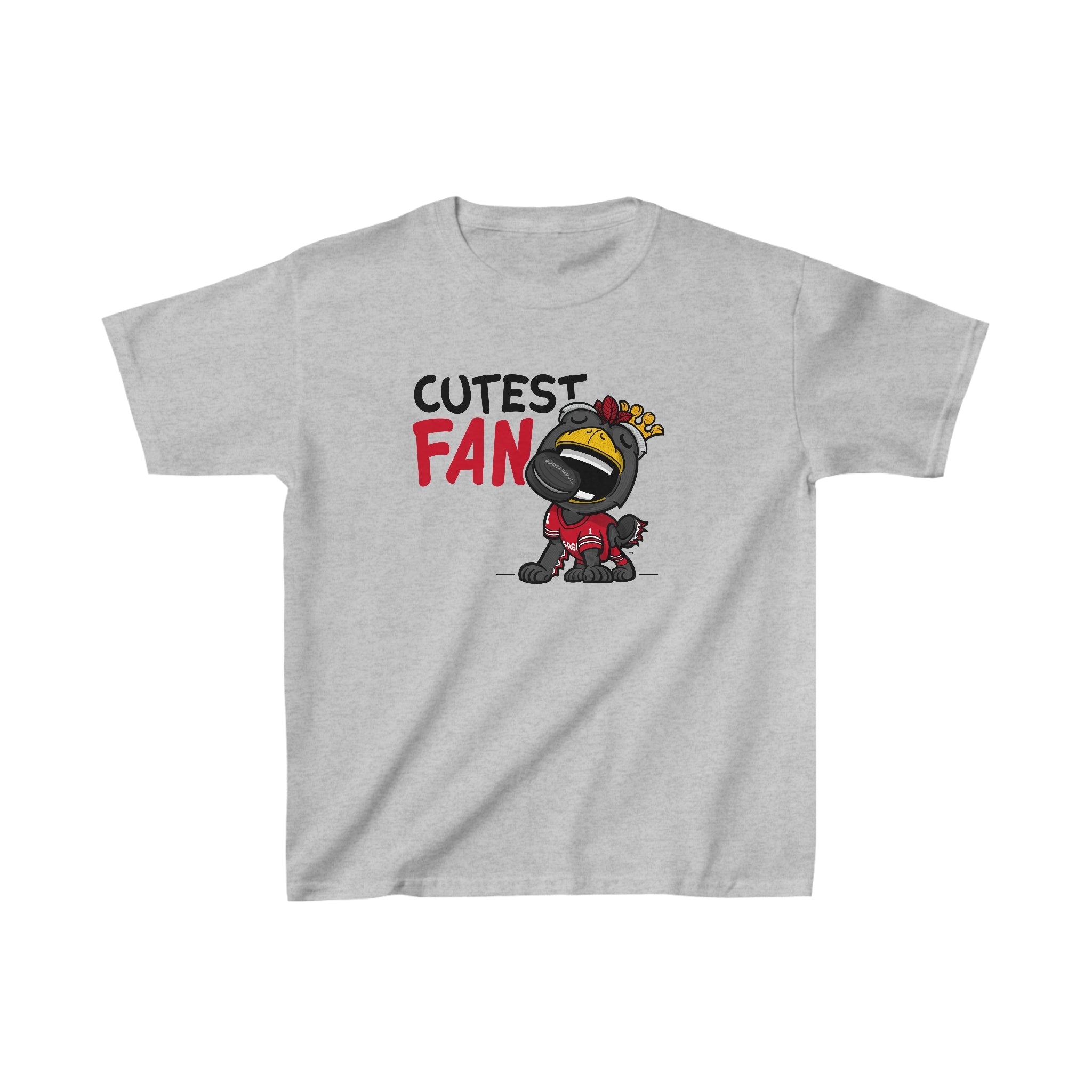 Kids Heavy Cotton™ Tee - Cutest Fan - Lil' Tommy CHI Hockey