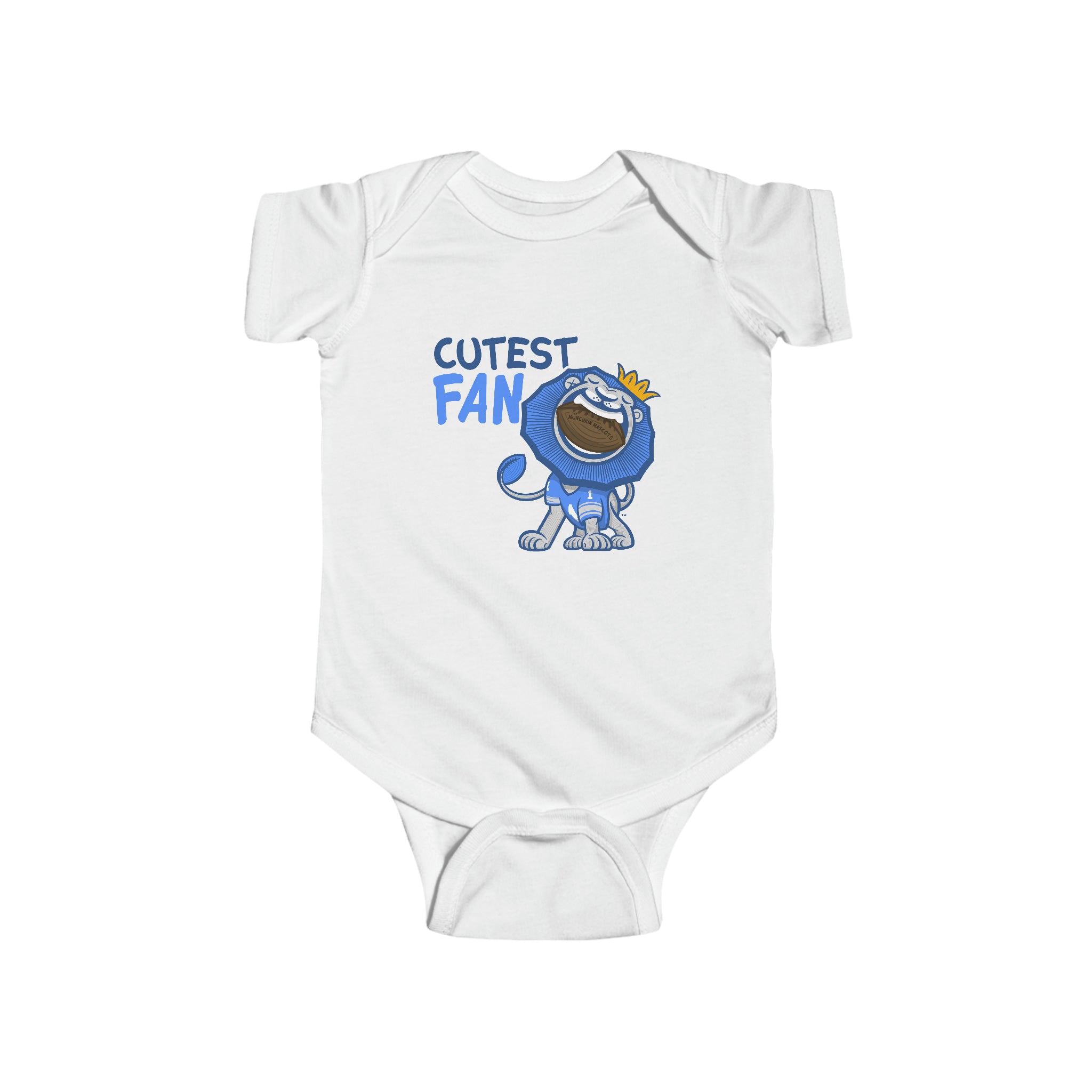 Infant Fine Jersey Bodysuit - Cutest Fan - Lil' Roary DET Football