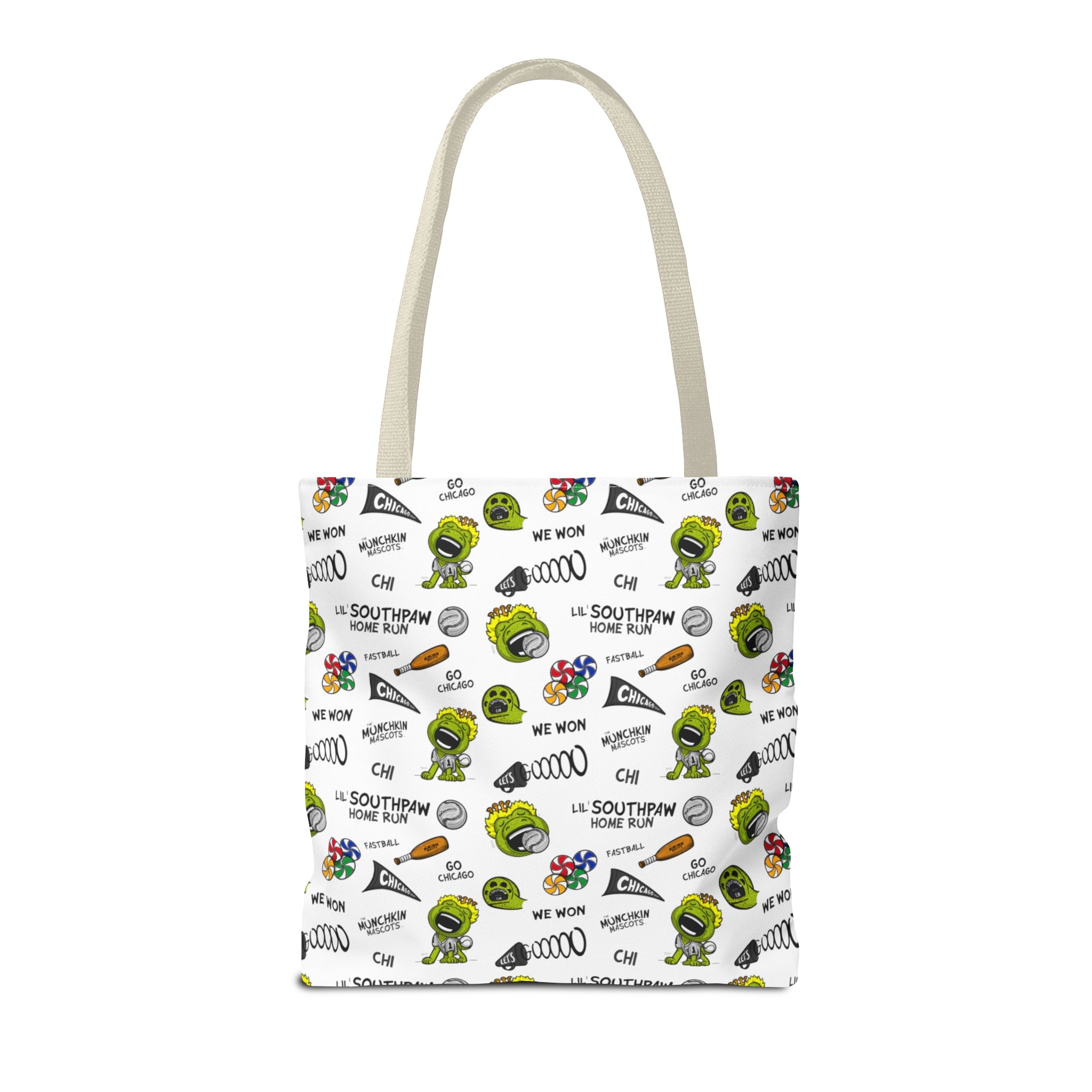 Tote Bag (AOP) - Pattern - Lil' Southpaw CHI Baseball