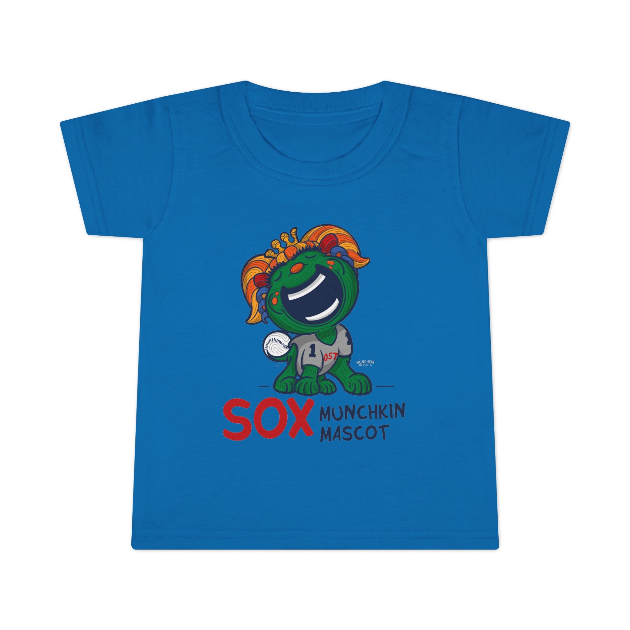 Toddler T-shirt - Munchkin Mascot - Lil' Miss Tessie BOS Baseball