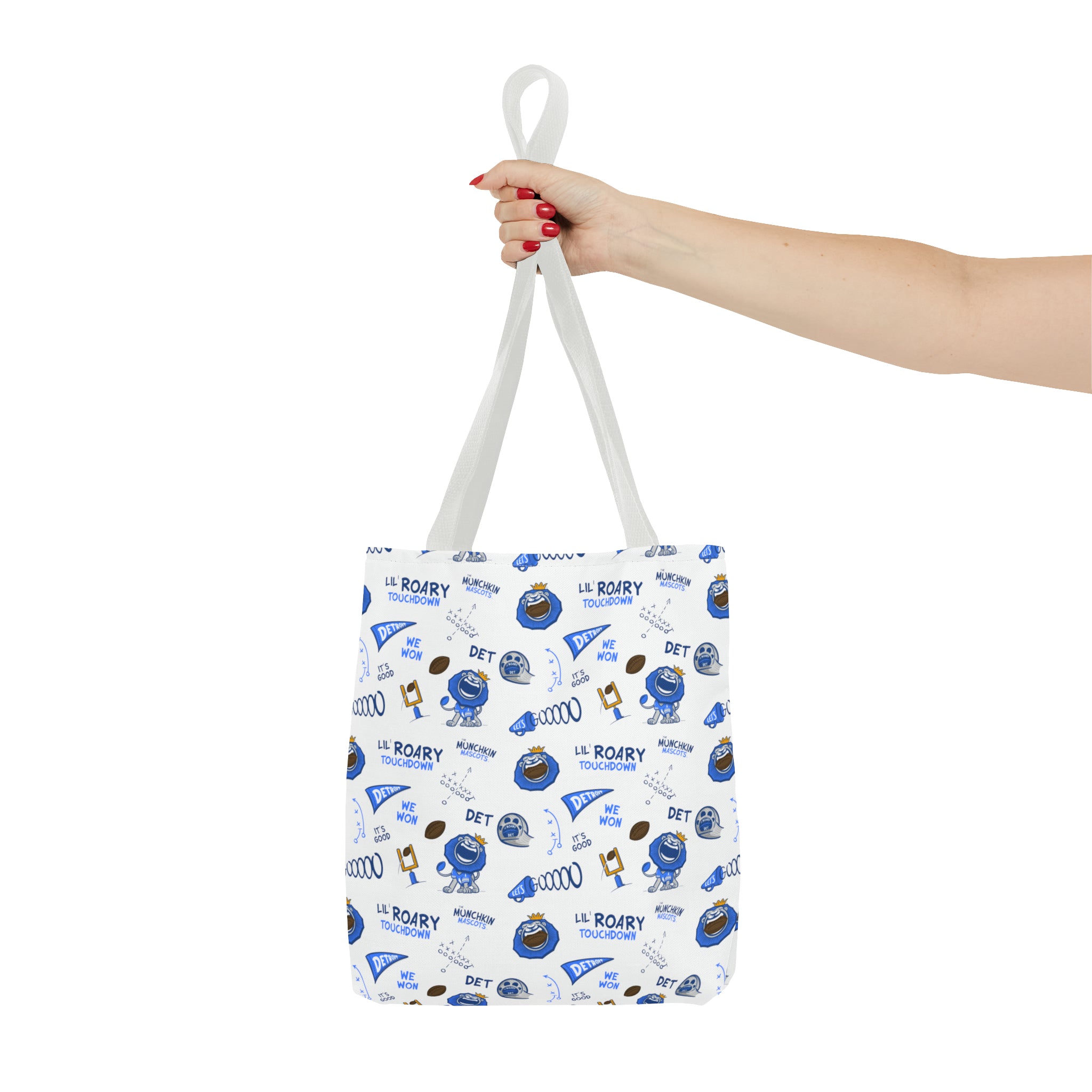 Tote Bag (AOP) - Pattern - Lil' Roary DET Football