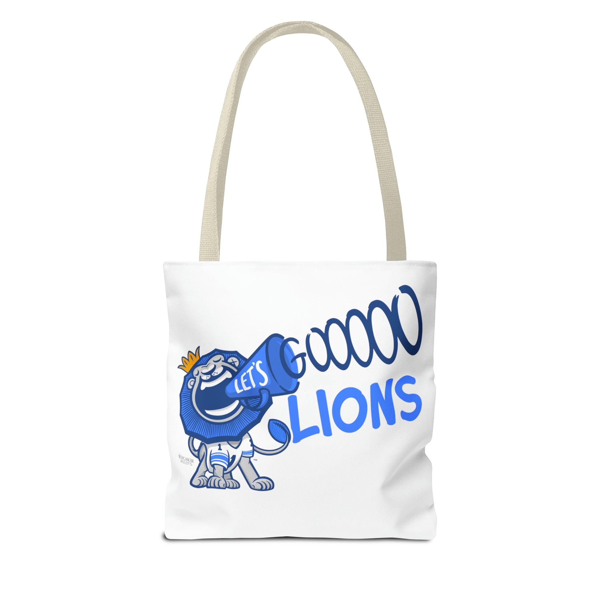 Tote Bag (AOP) - LOVE + Lets Go - Lil' Roary DET Football