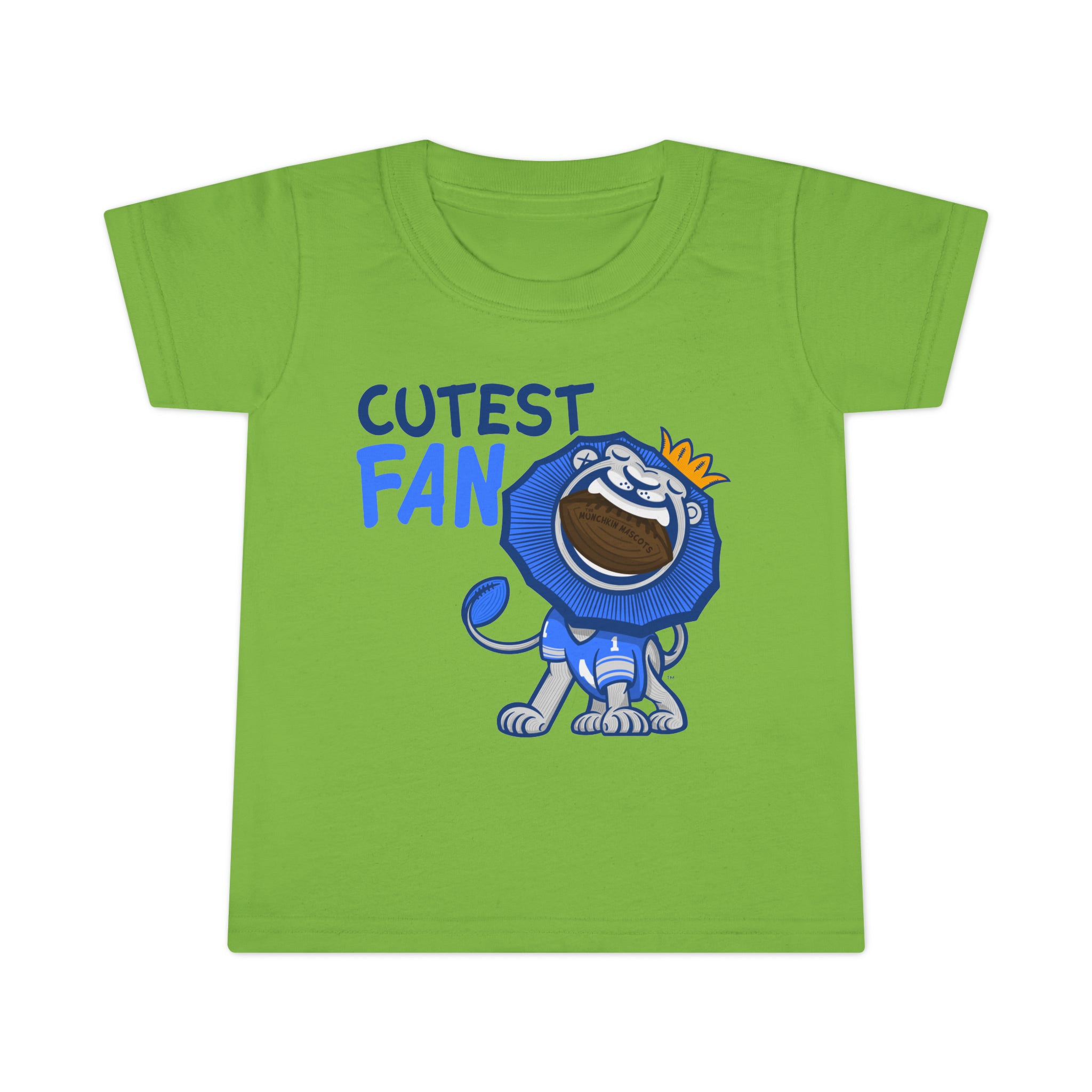 Toddler T-shirt - Cutest Fan - Lil' Roary DET Football