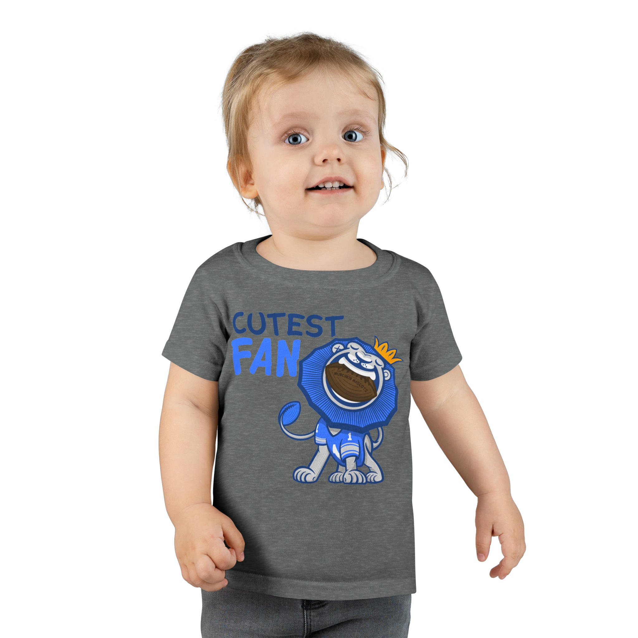 Toddler T-shirt - Cutest Fan - Lil' Roary DET Football