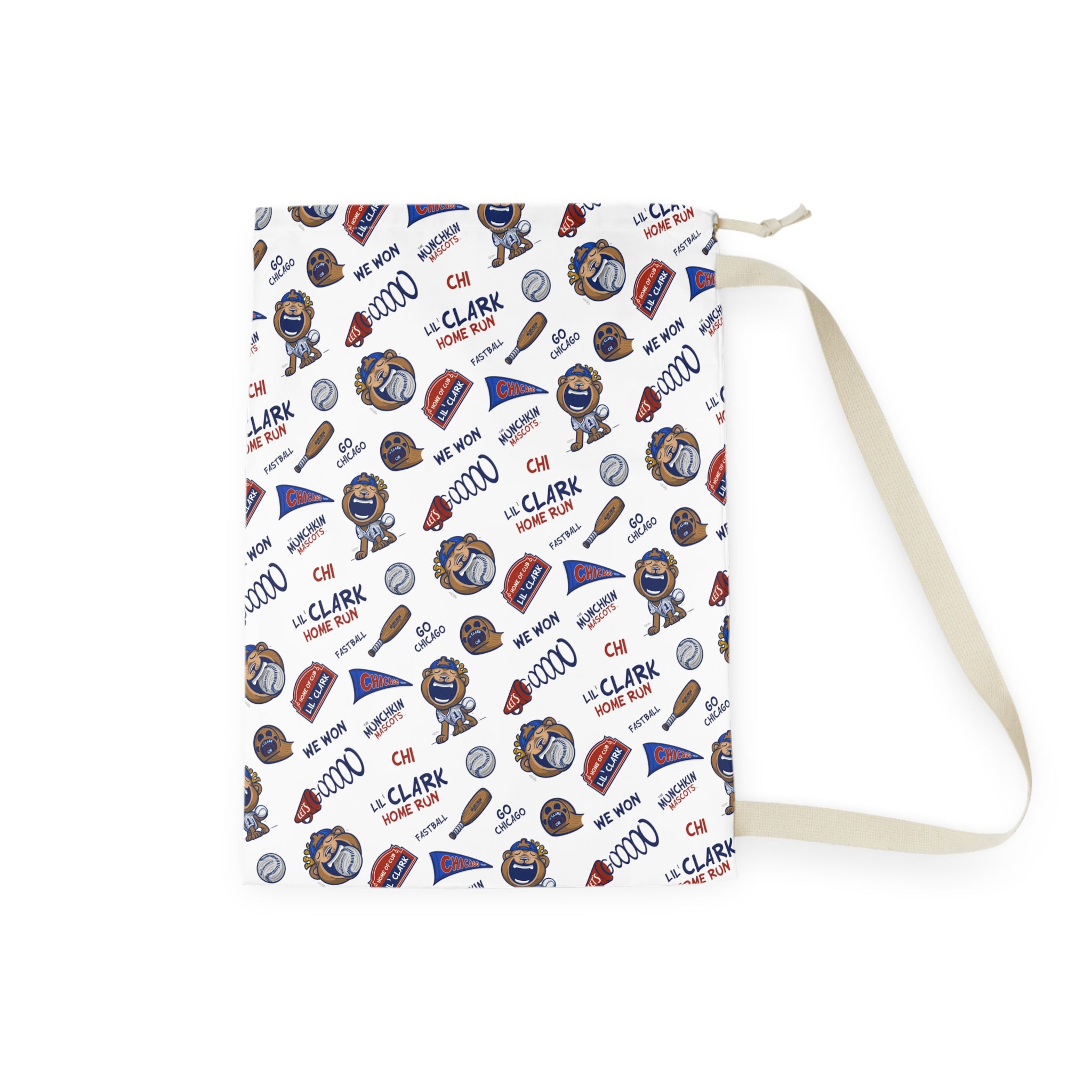 Laundry Bag - Pattern - Lil' Clark CHI Baseball