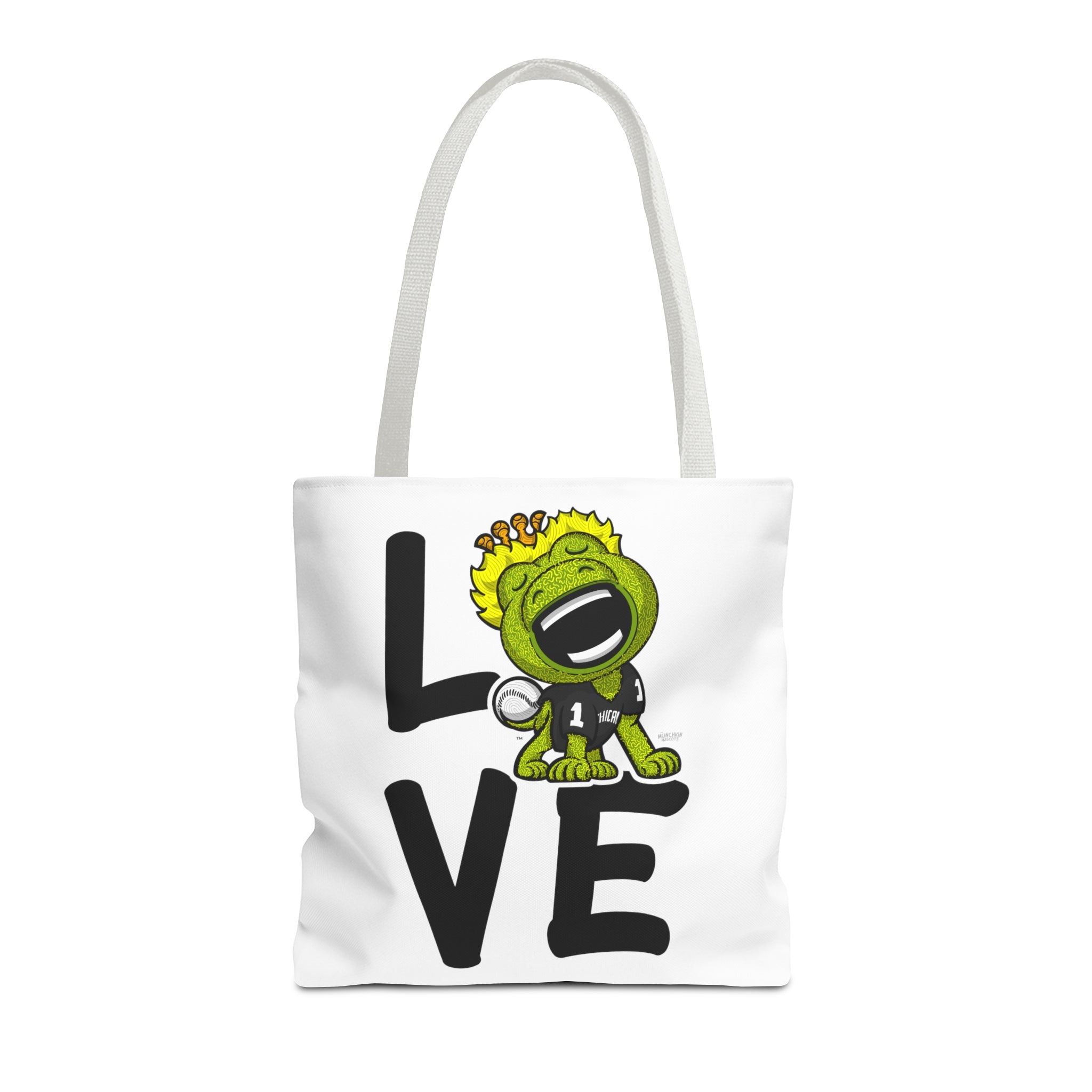 Tote Bag (AOP) - LOVE + Lets Go - Lil' Southpaw CHI Baseball