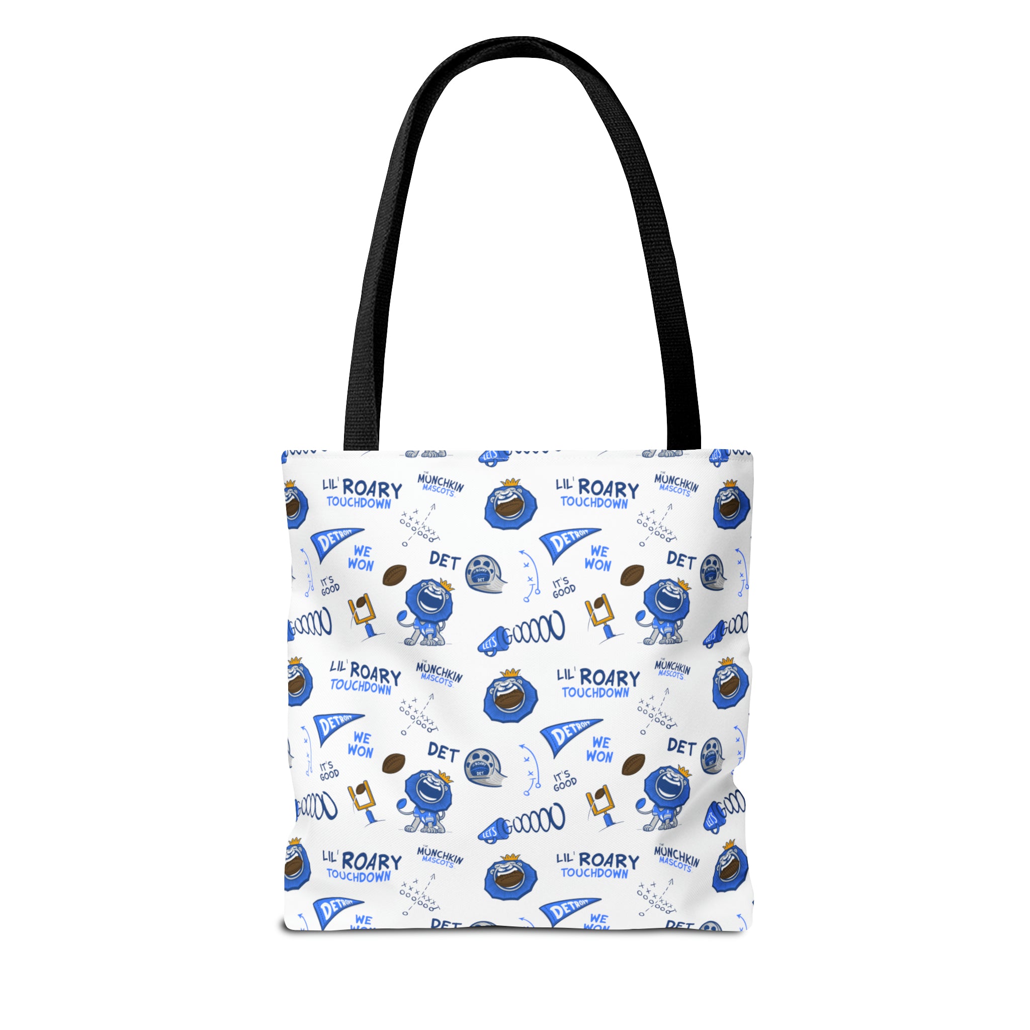 Tote Bag (AOP) - Pattern - Lil' Roary DET Football