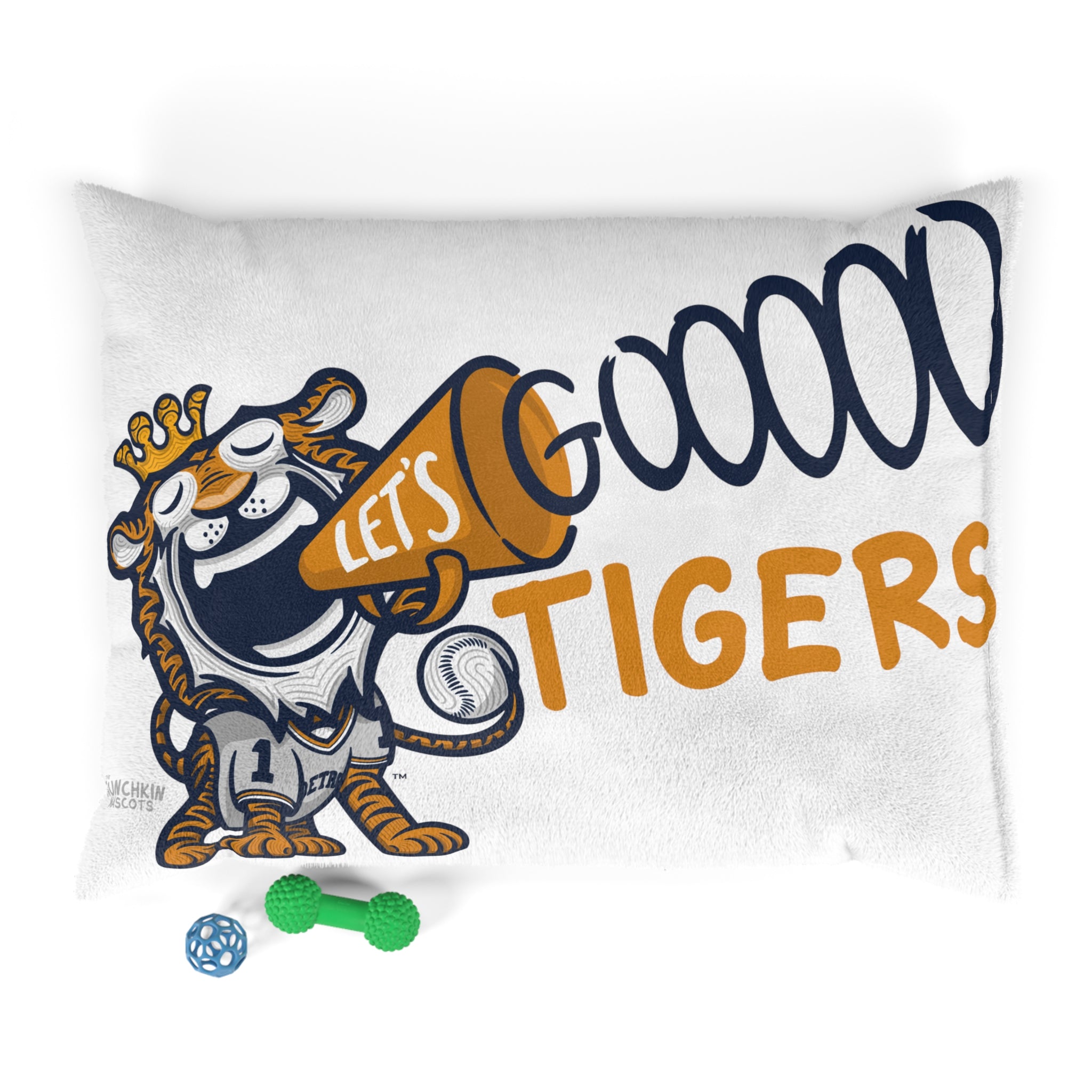 Pet Bed - Lets Go + Pattern - Lil' Paws DET Baseball