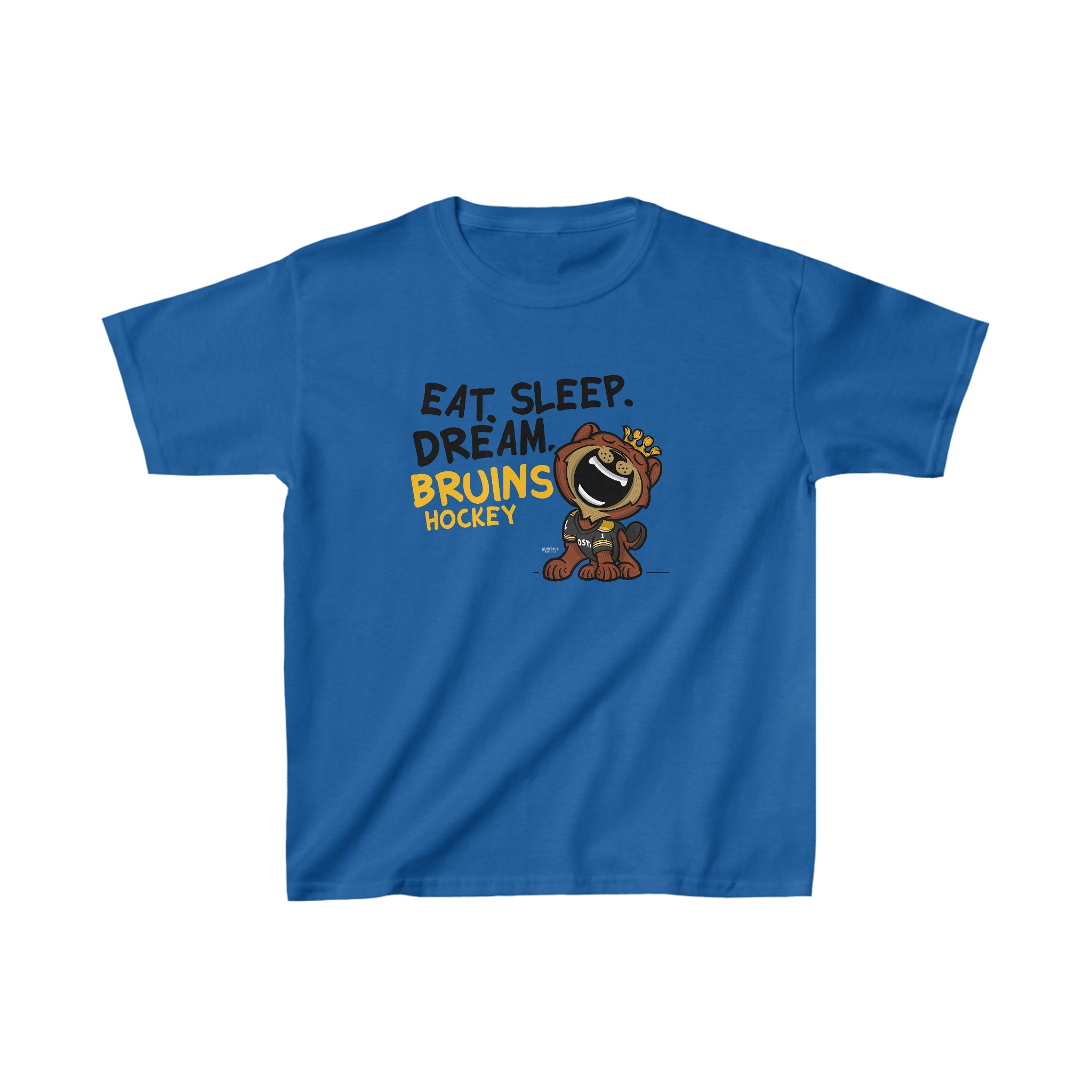 Kids Heavy Cotton™ Tee - Eat Sleep Dream - Lil' Blades BOS Hockey