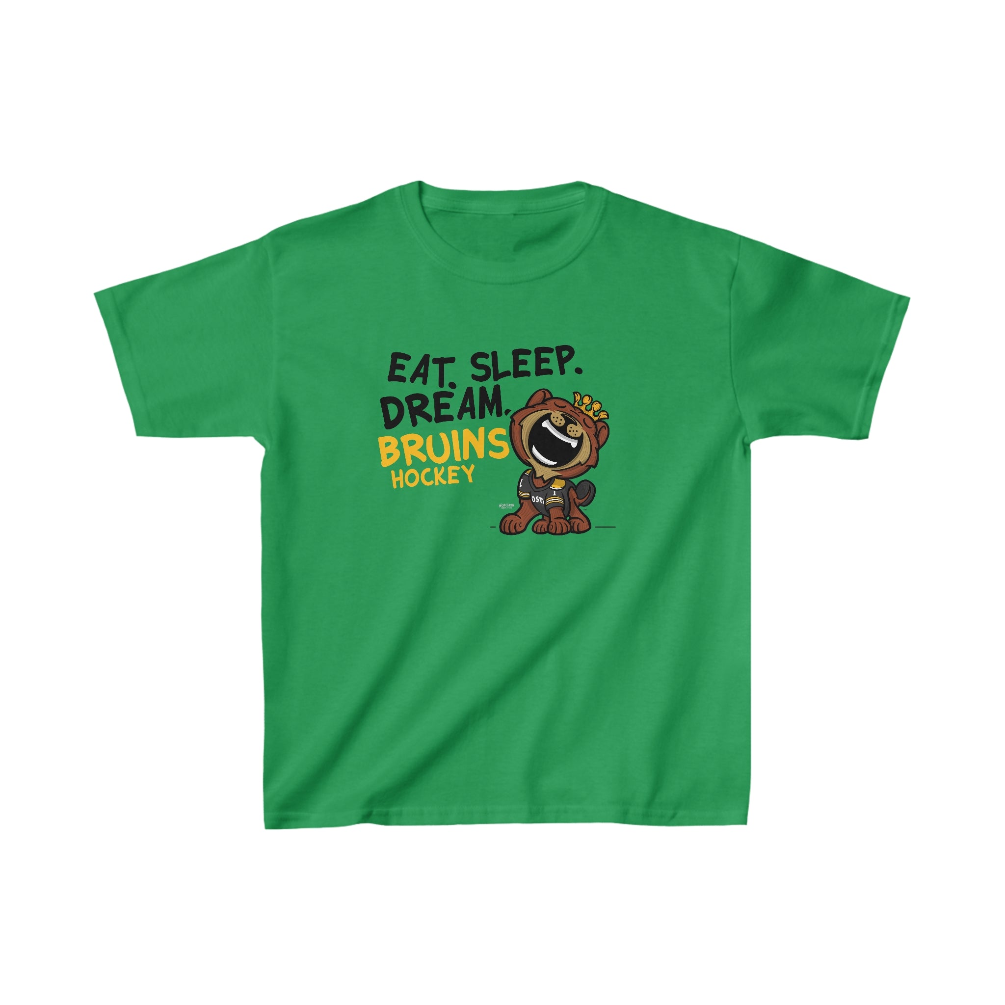 Kids Heavy Cotton™ Tee - Eat Sleep Dream - Lil' Blades BOS Hockey