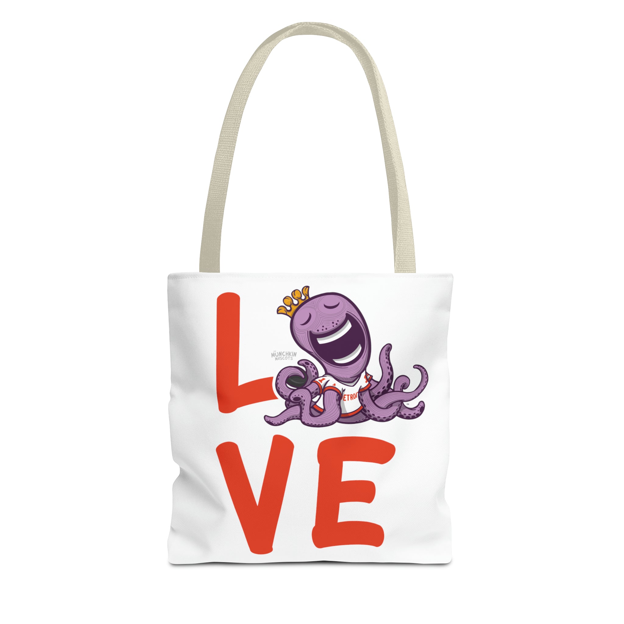 Tote Bag (AOP) - LOVE + Lets Go - Lil' Stanley DET Hockey