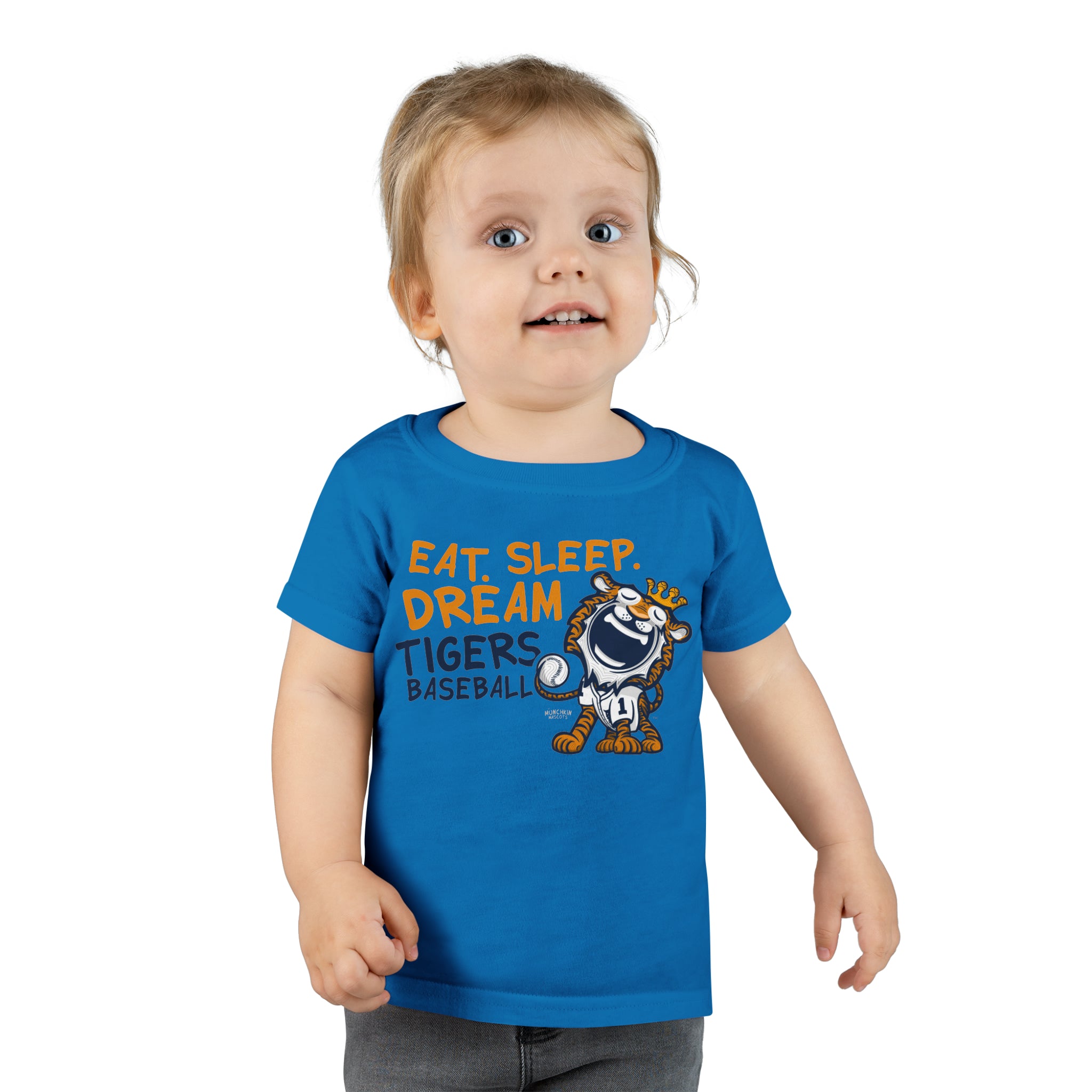 Toddler T-shirt - Eat Sleep Dream - Lil' Paws DET Baseball