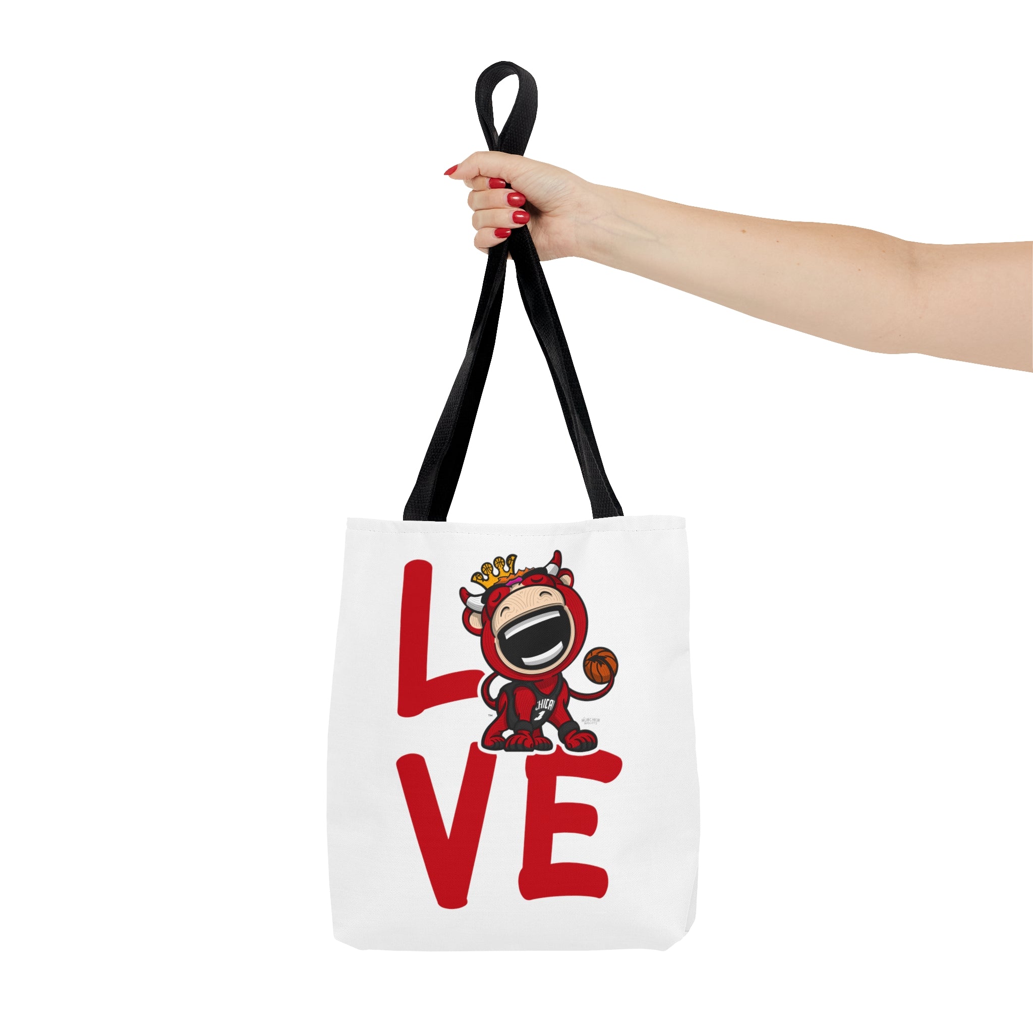 Tote Bag (AOP) - LOVE + Lets Go - Lil' Benny CHI Basketball