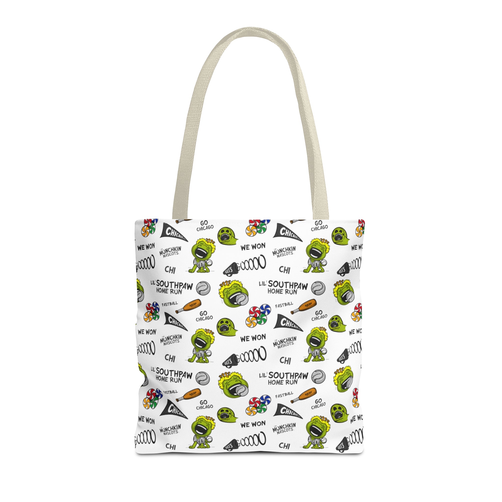 Tote Bag (AOP) - Pattern - Lil' Southpaw CHI Baseball