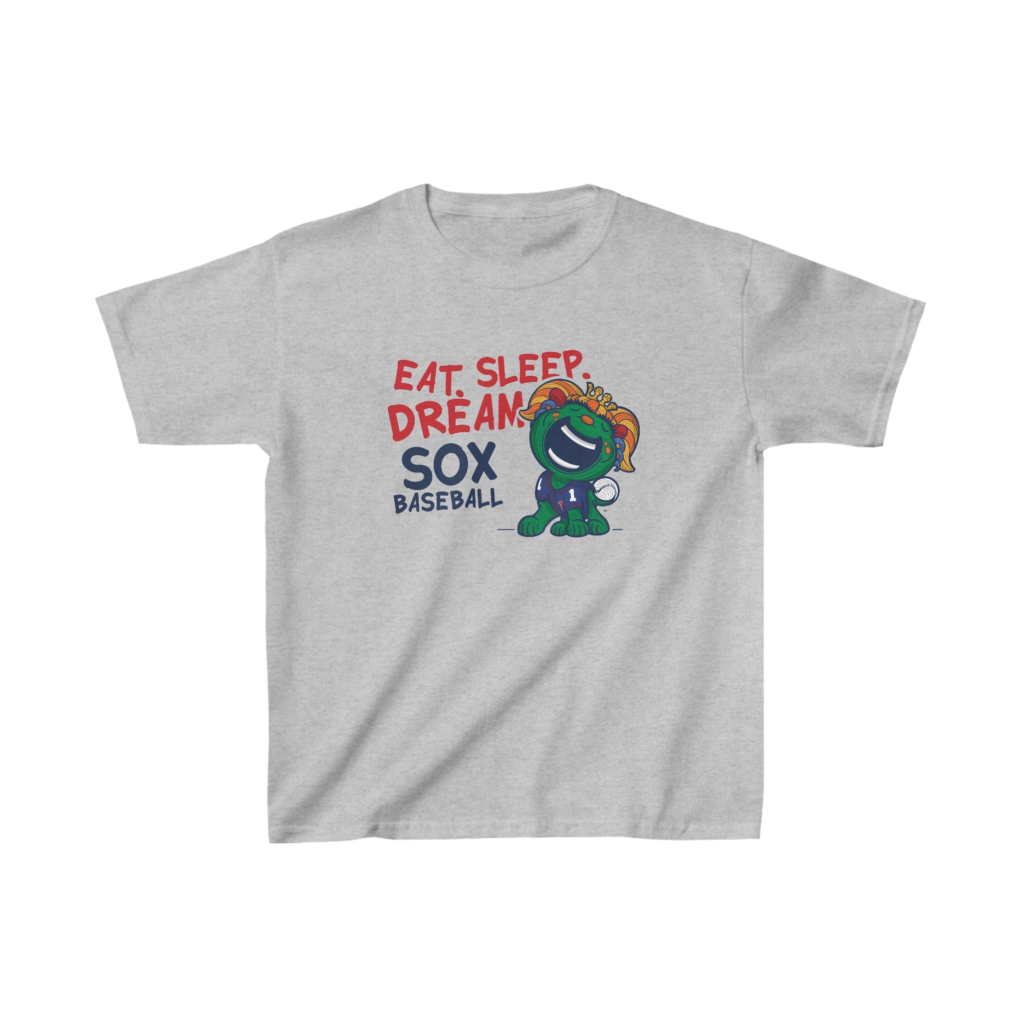 Kids Heavy Cotton™ Tee - Eat Sleep Dream - Lil' Miss Tessie BOS Baseball