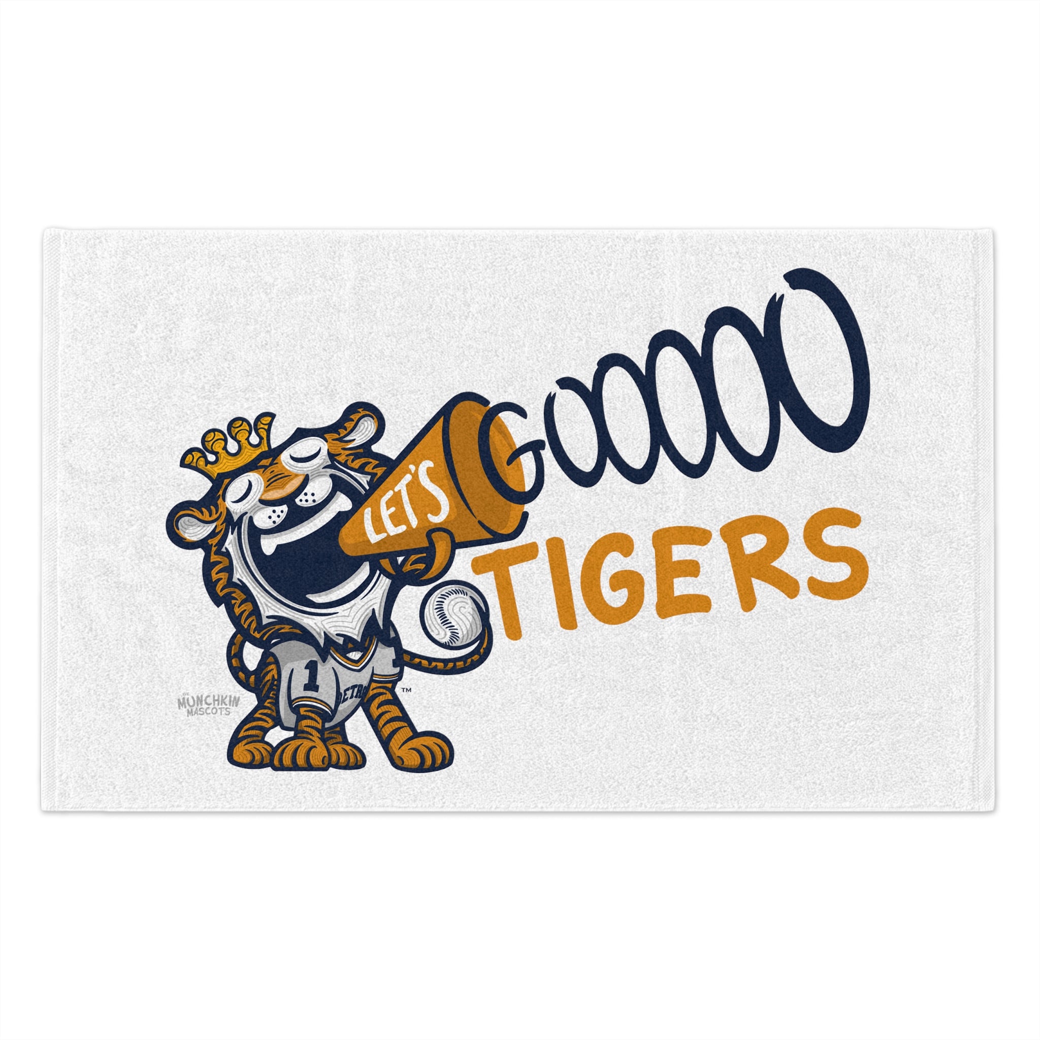 Rally Towel, 11x18 - Lets Go - Lil' Paws DET Baseball