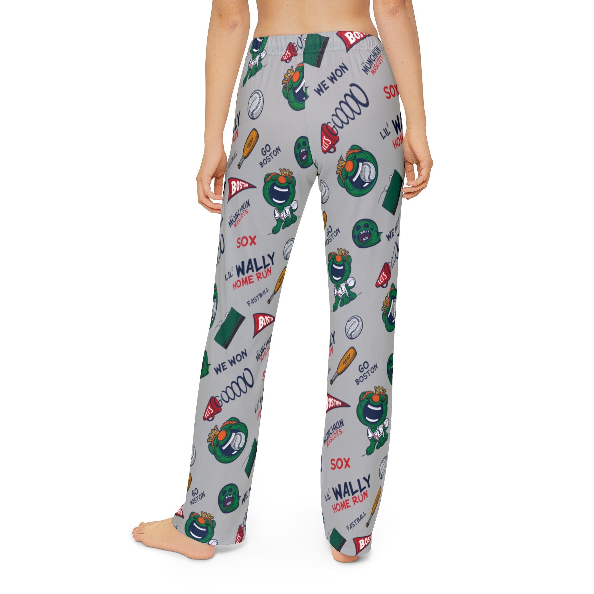 Kids Pajama Pants (AOP) - Pattern - Lil' Wally BOS Baseball