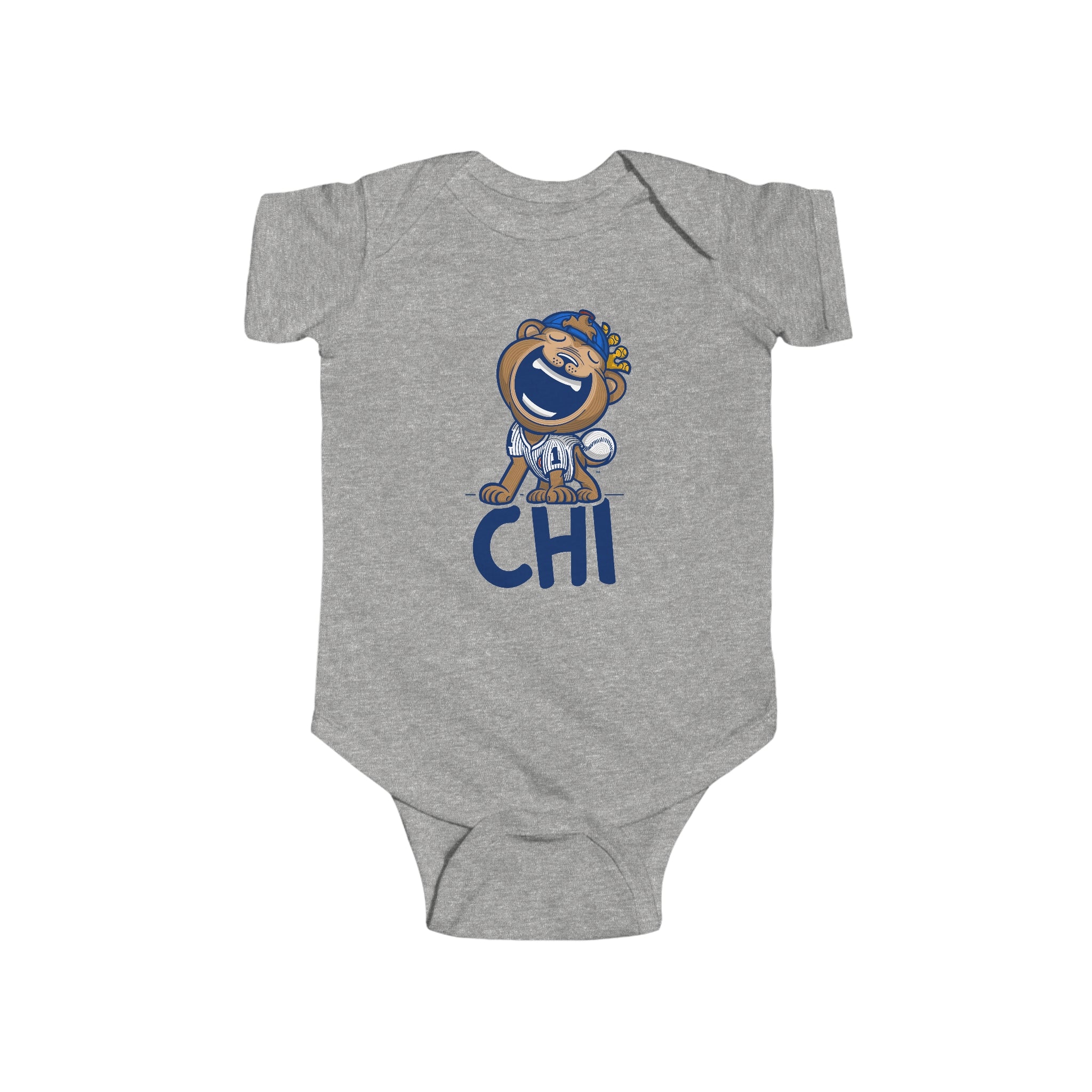 Infant Fine Jersey Bodysuit - CHI - Lil' Clark CHI Baseball